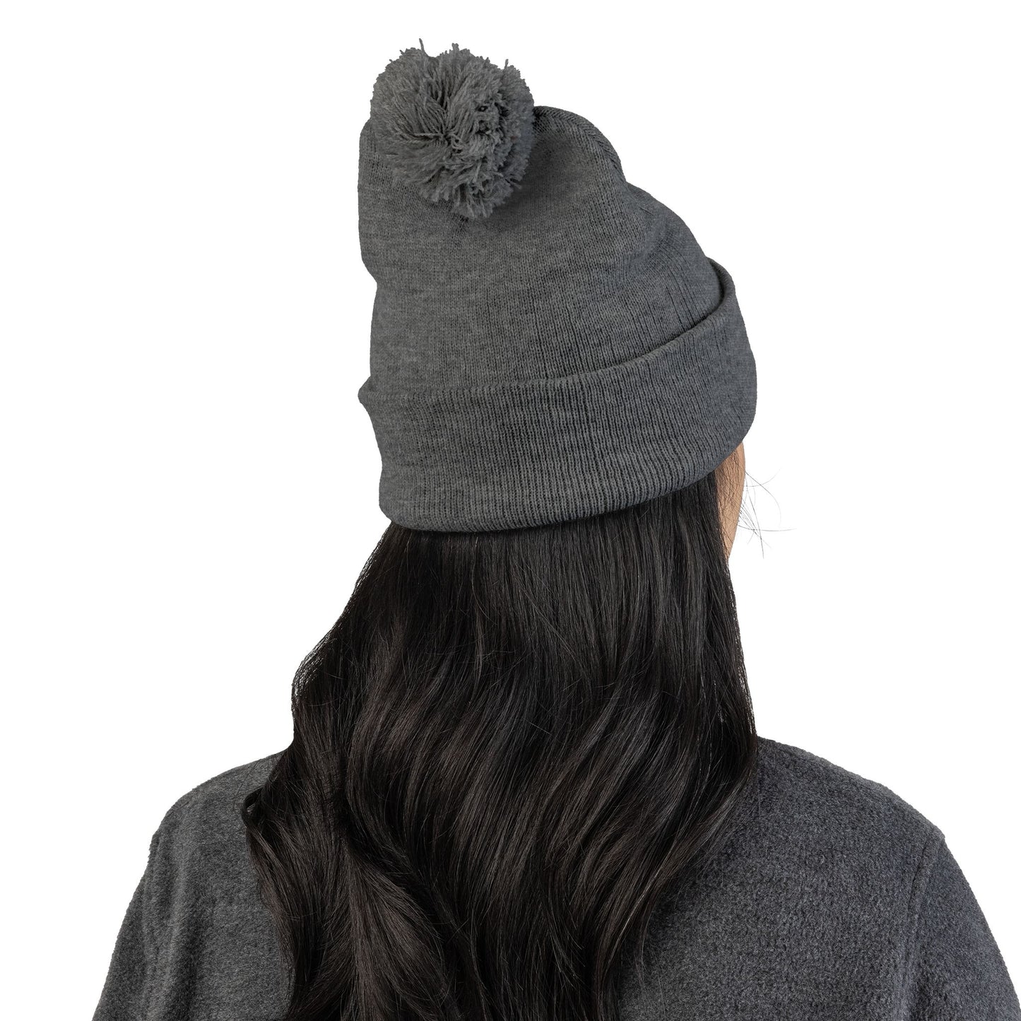 Doggone Lucky Embroidered Pom-Pom Knit Cap — 'Lucky' Dog Love Beanie