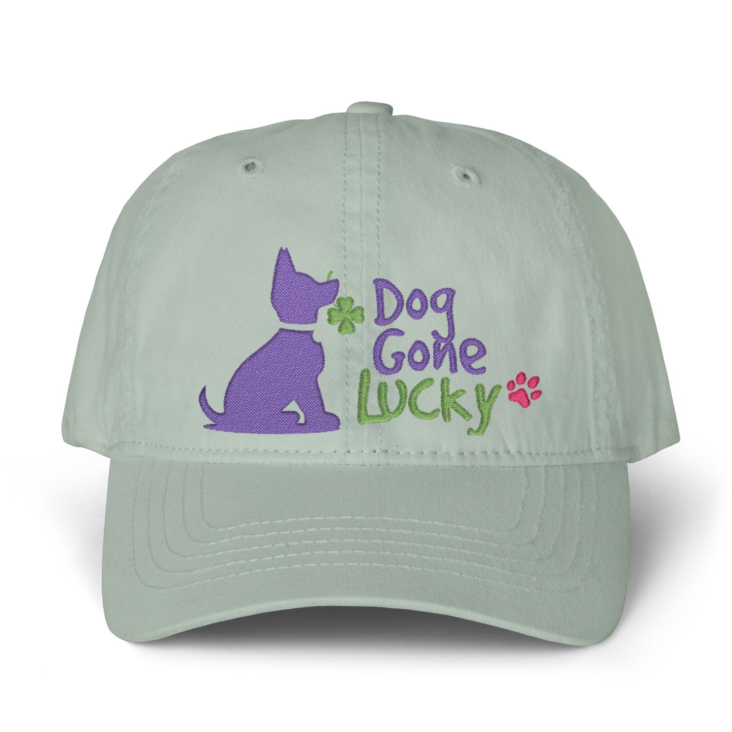 Doggone Women's Embroidered Pigment-Dyed Cap with Fashion Under visor