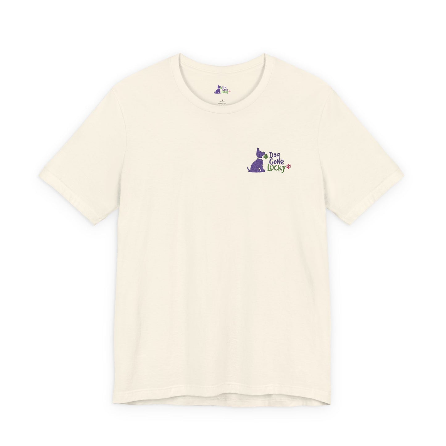 Doggone Lucky Embroidered Adult Tee