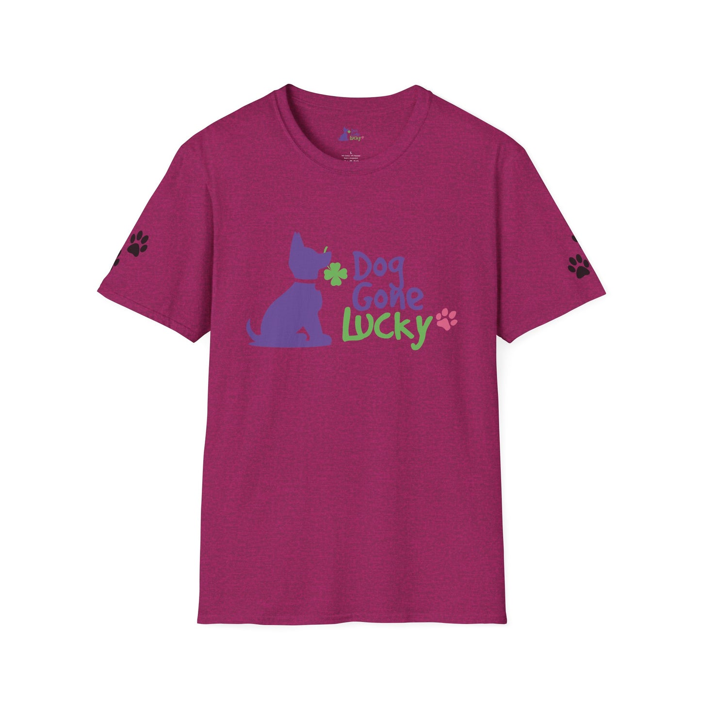 Doggone Lucky Adult Tee - Graphic on front