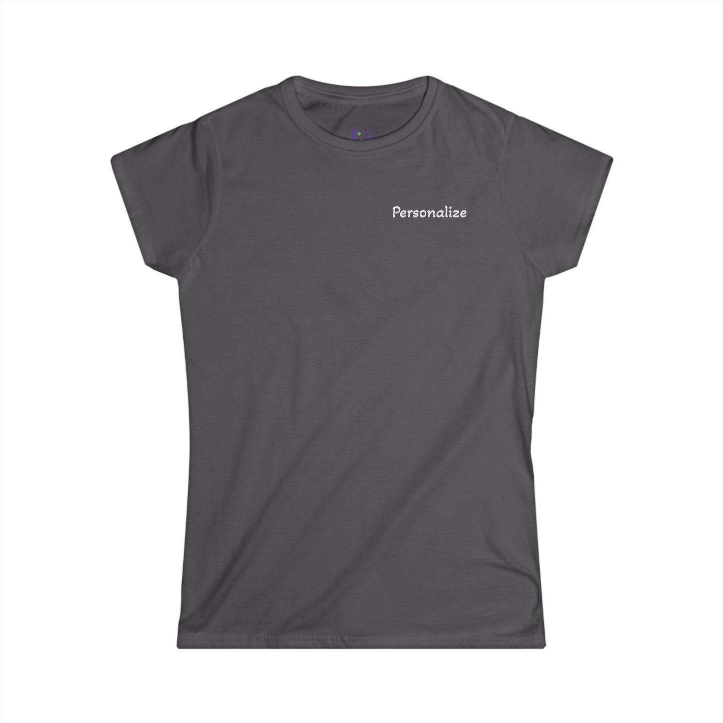 Doggone Lucky Personalized Women's Tee - Printed Lucky Pup on Back