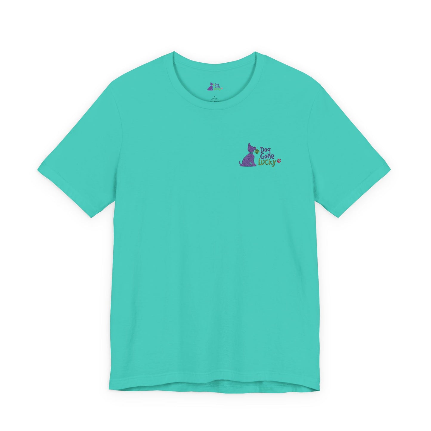 Doggone Lucky Embroidered Adult Tee