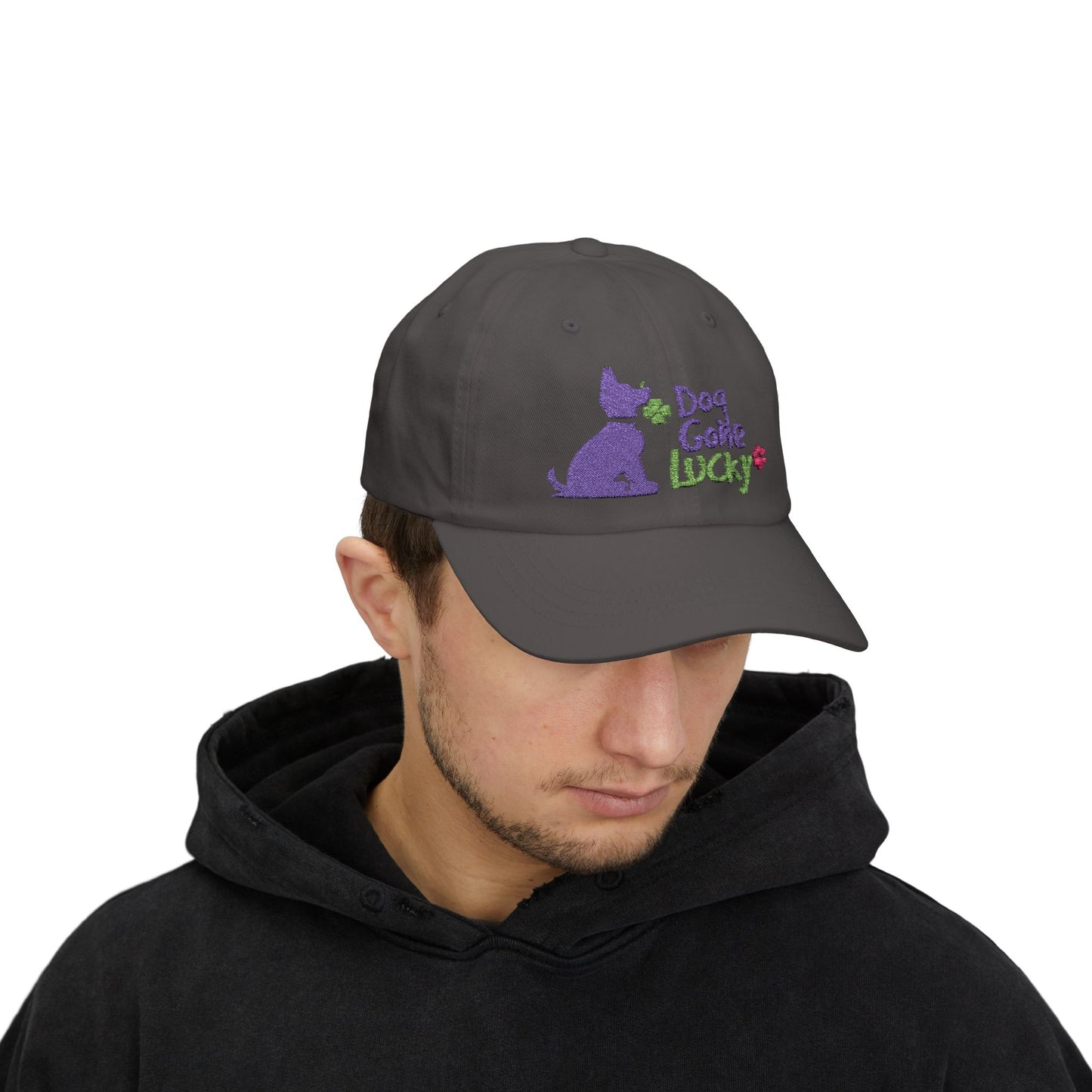 Doggone Lucky Personalized Embroidered Dad Cap