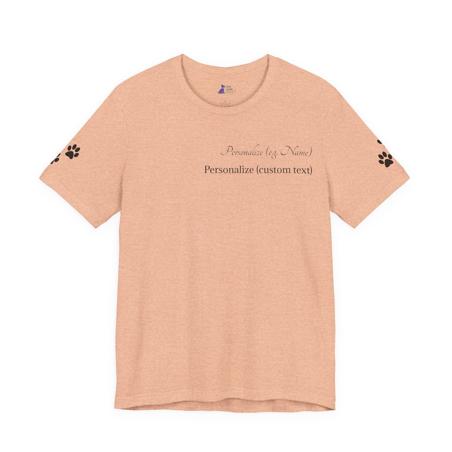 Doggone Lucky Personalized T‑Shirt - Two personalized text areas
