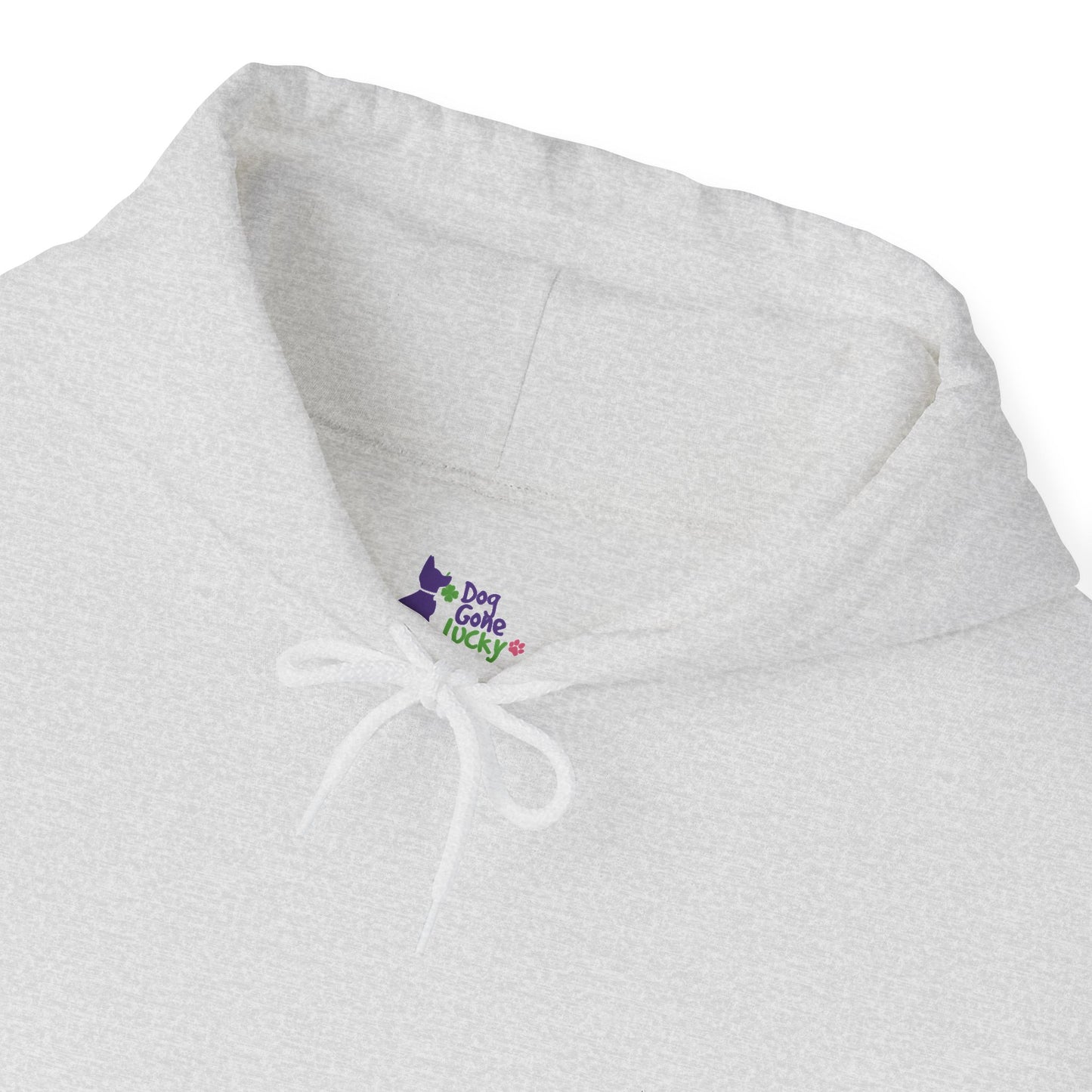 Doggone Lucky Adult Hoodie - Embroidered Lucky Pup on Chest