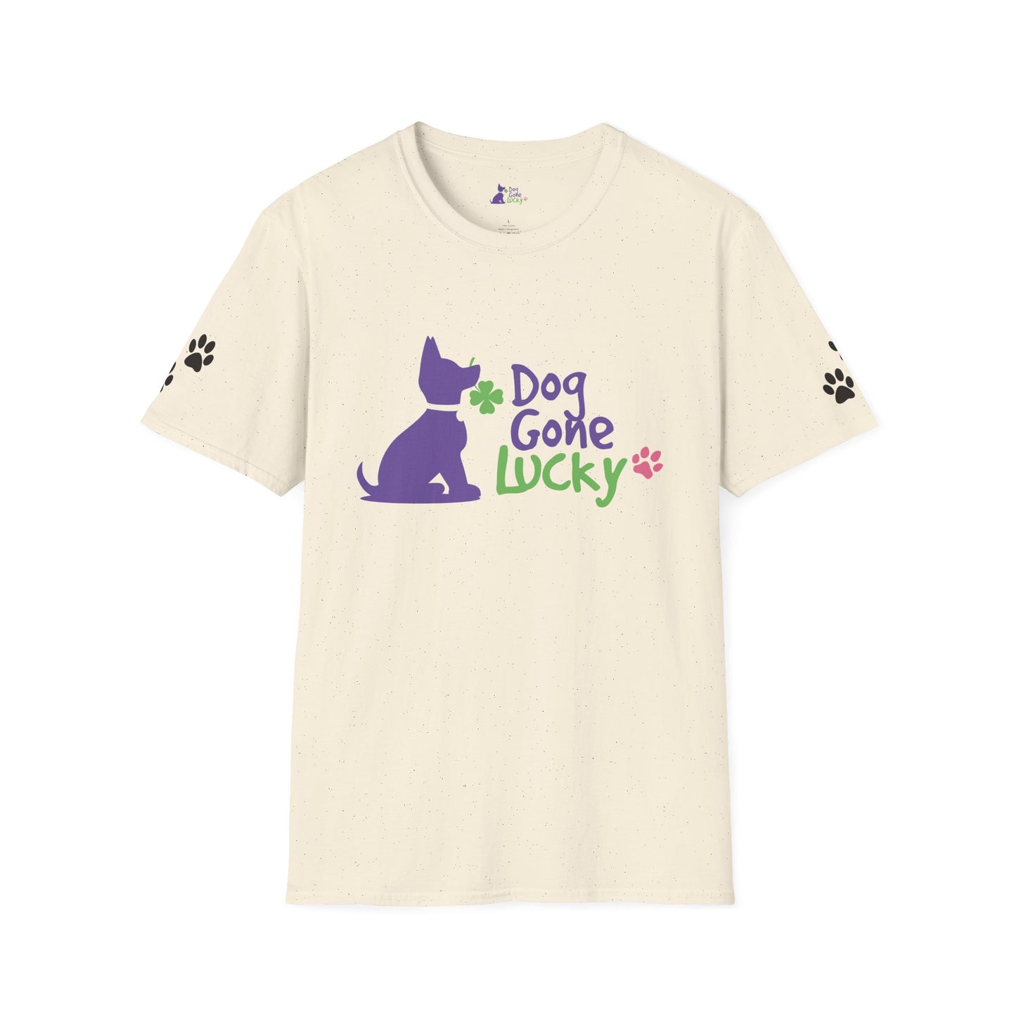 Doggone Lucky Adult Tee - Graphic on front