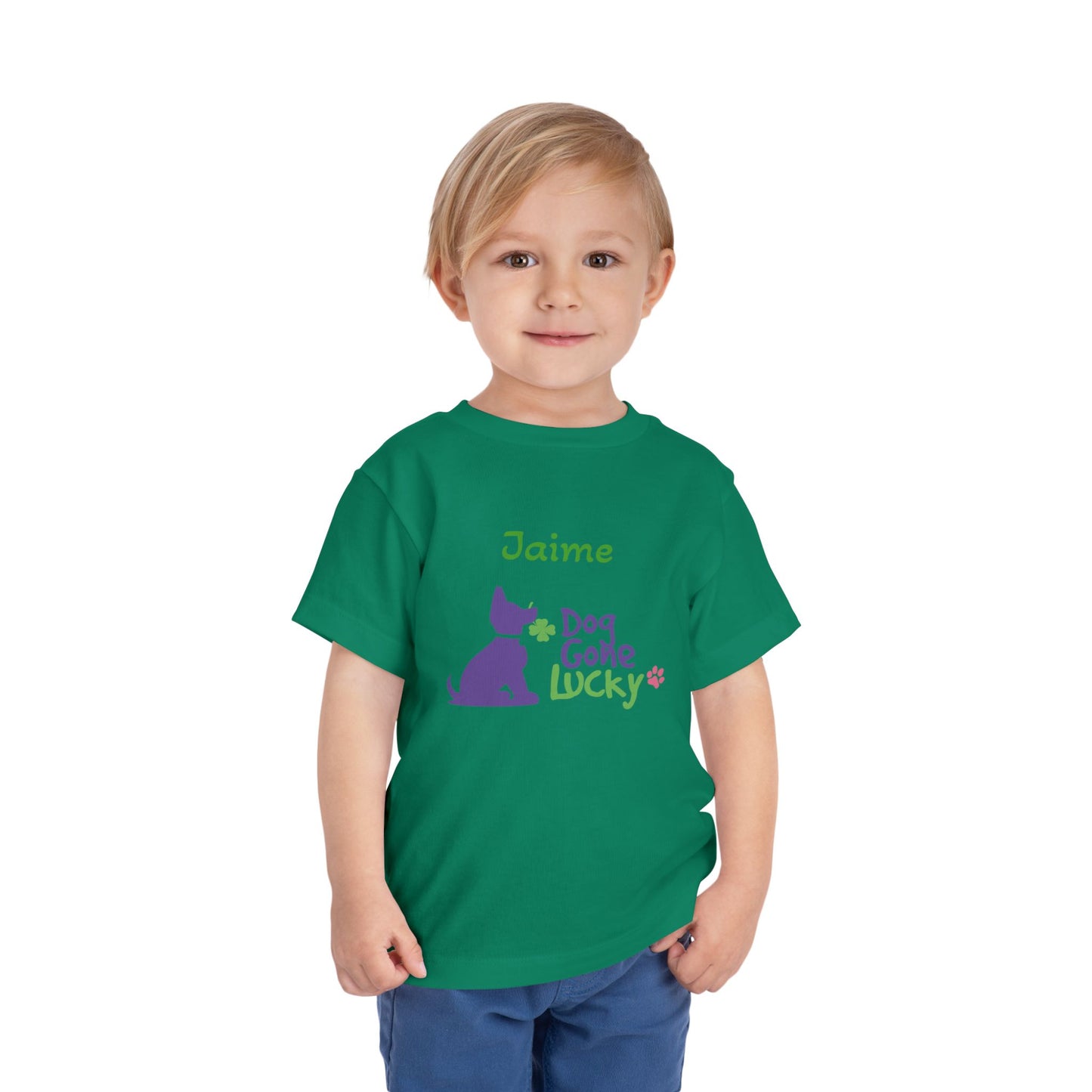 Doggone Lucky Personalized Toddler Tee - Lucky Pup Tee
