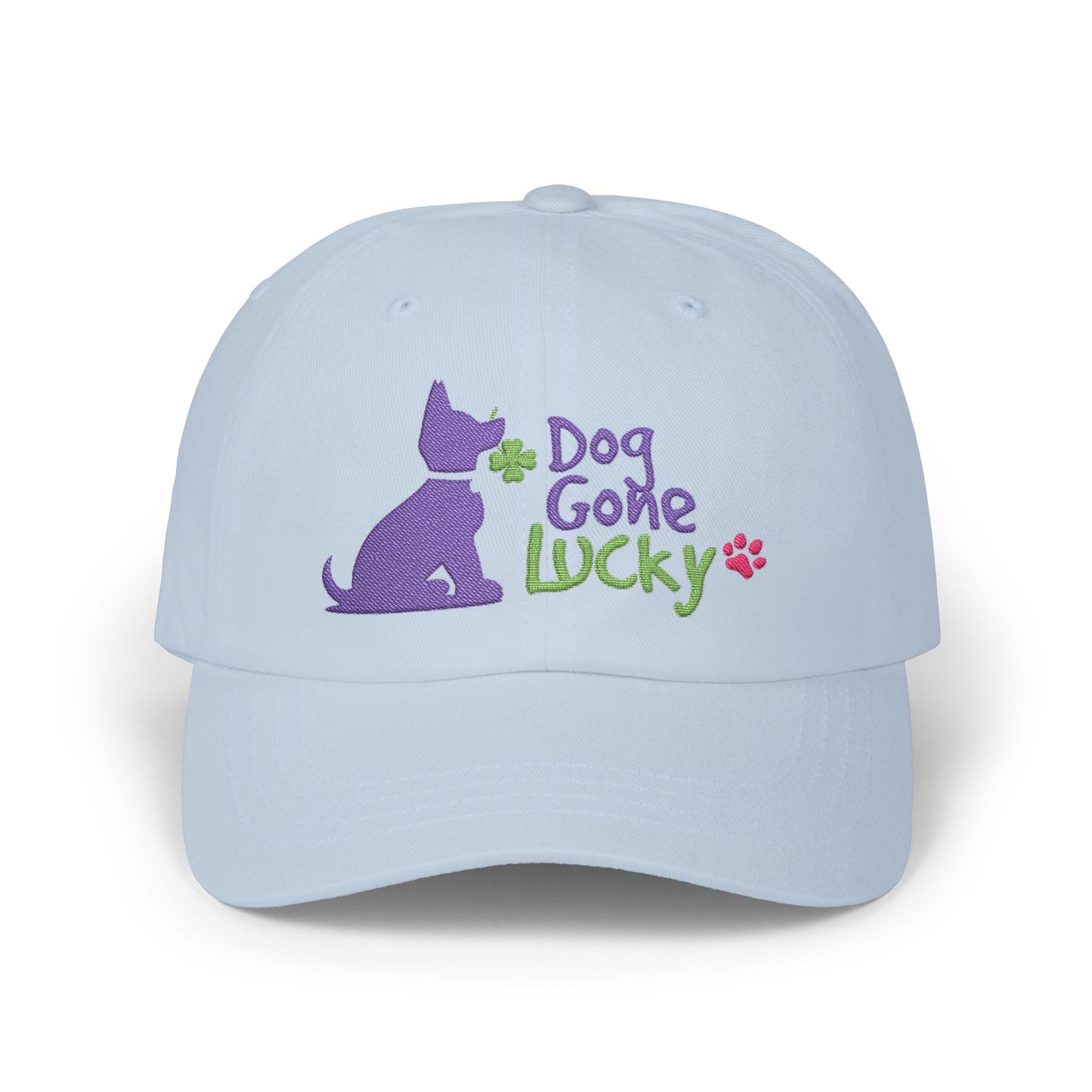 Doggone Lucky Personalized Embroidered Dad Cap