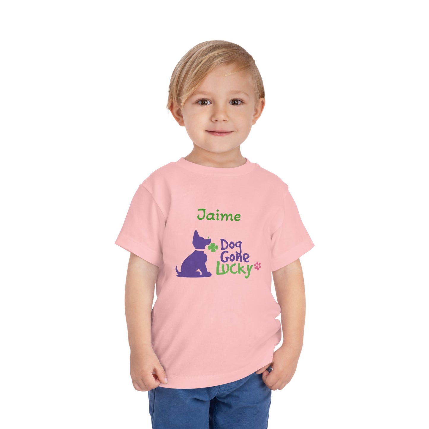 Doggone Lucky Personalized Toddler Tee - Lucky Pup Tee