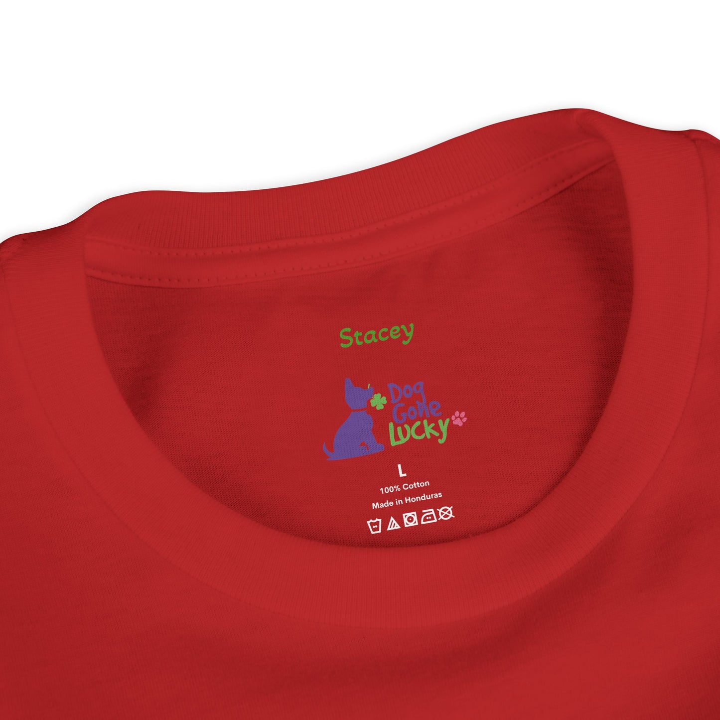 Doggone Lucky Personalized Youth Tee - Personalize neck