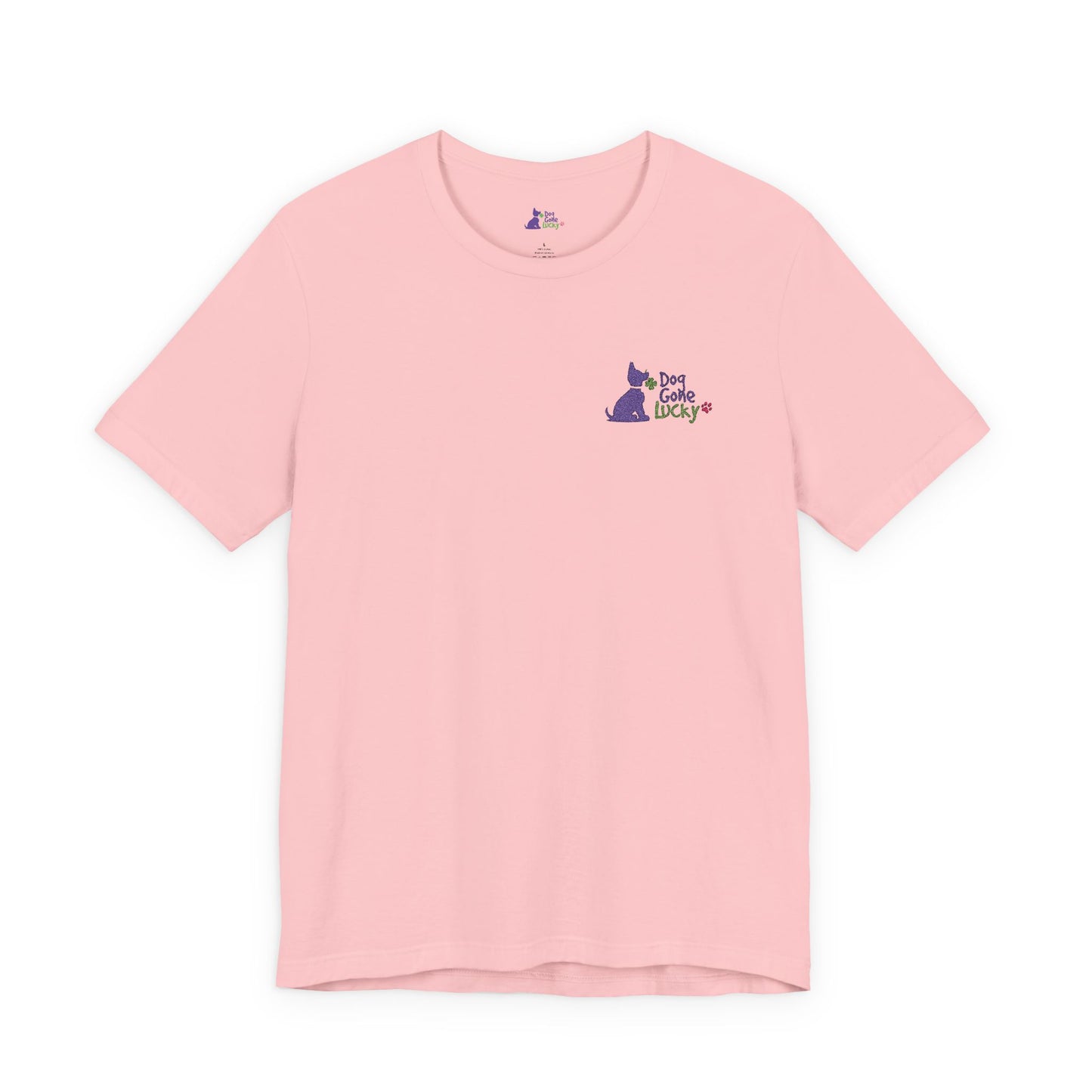 Doggone Lucky Embroidered Adult Tee