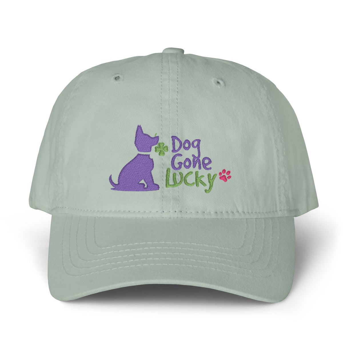Doggone Women's Embroidered Pigment-Dyed Cap with Fashion Under visor