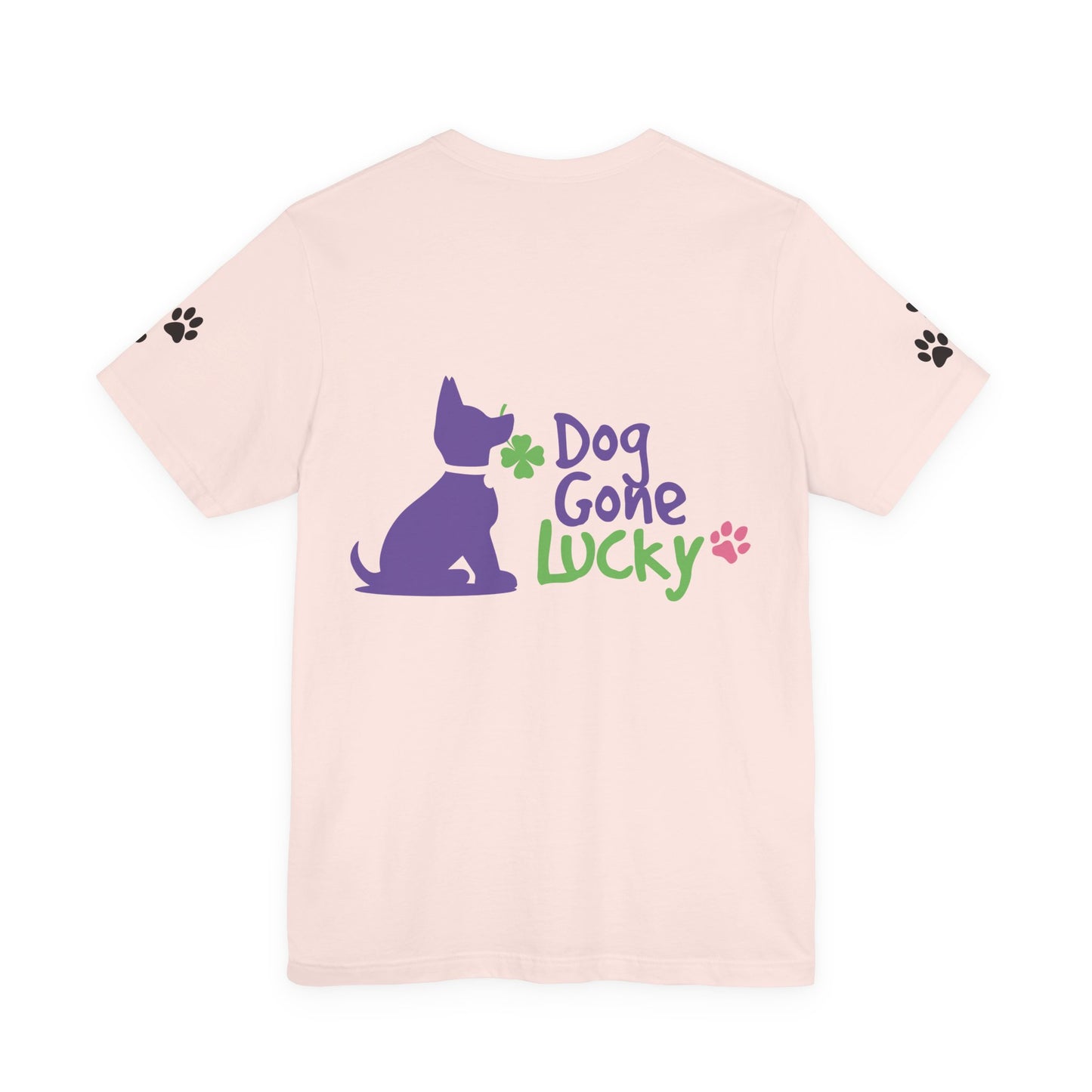 Doggone Lucky Personalized T‑Shirt - Add name and text to front of tee