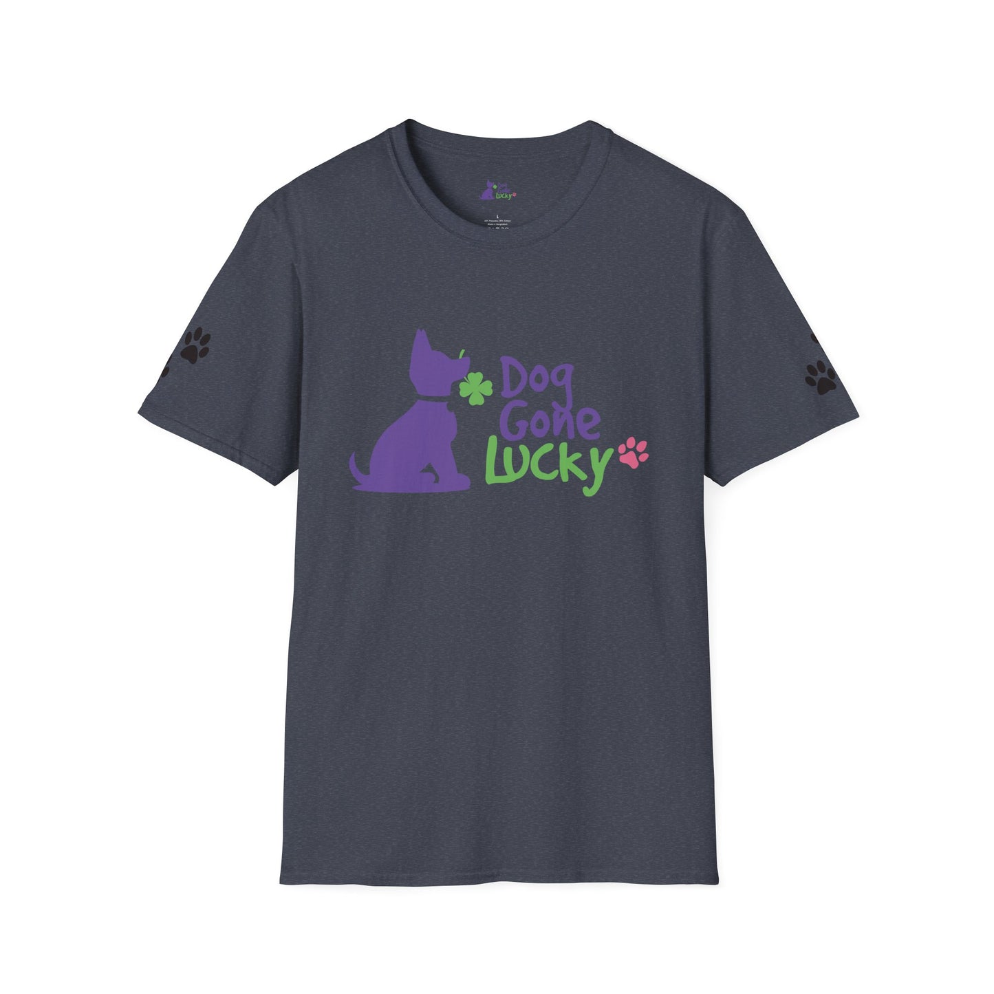 Doggone Lucky Adult Tee - Graphic on front