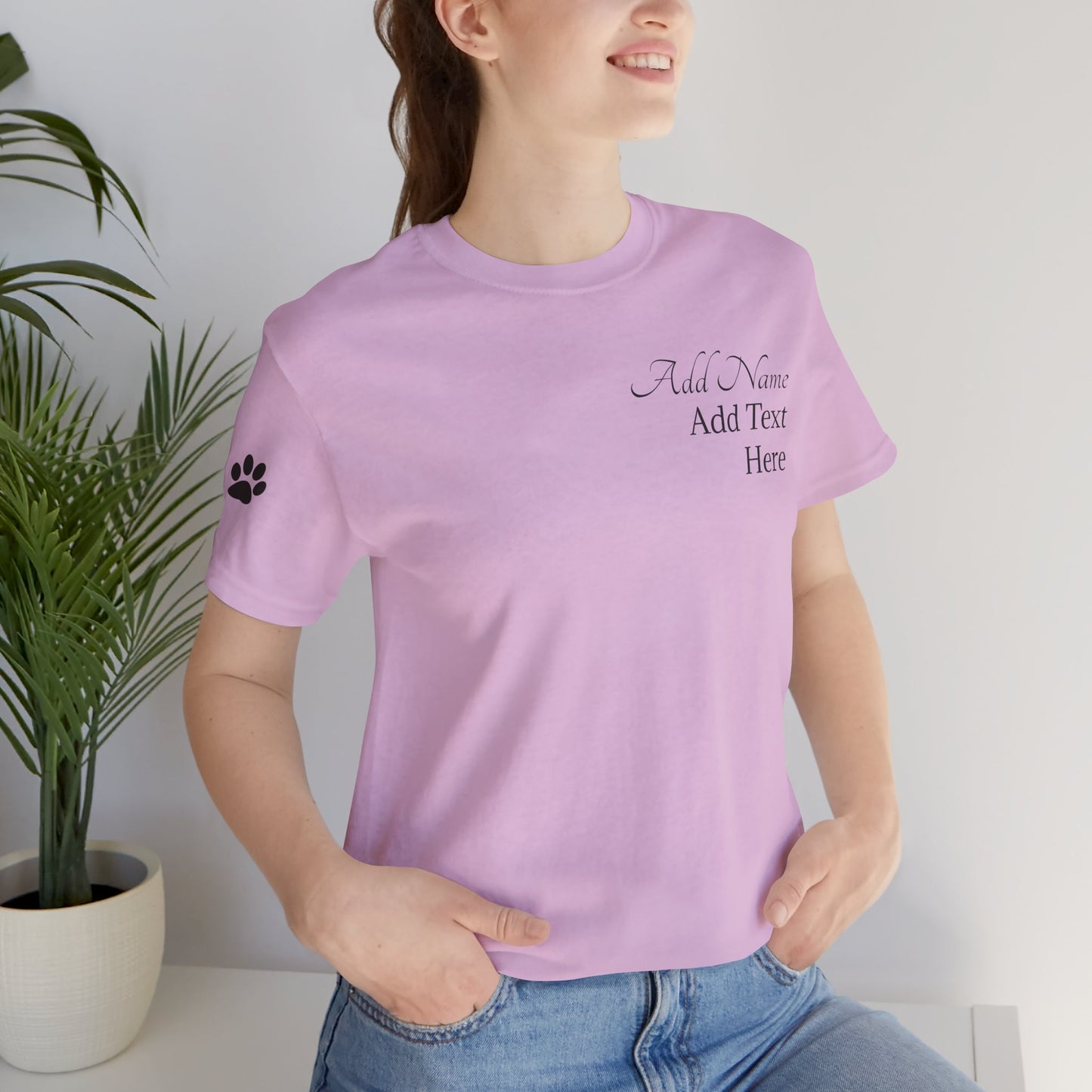 Doggone Lucky Personalized T‑Shirt - Add name and text to front of tee