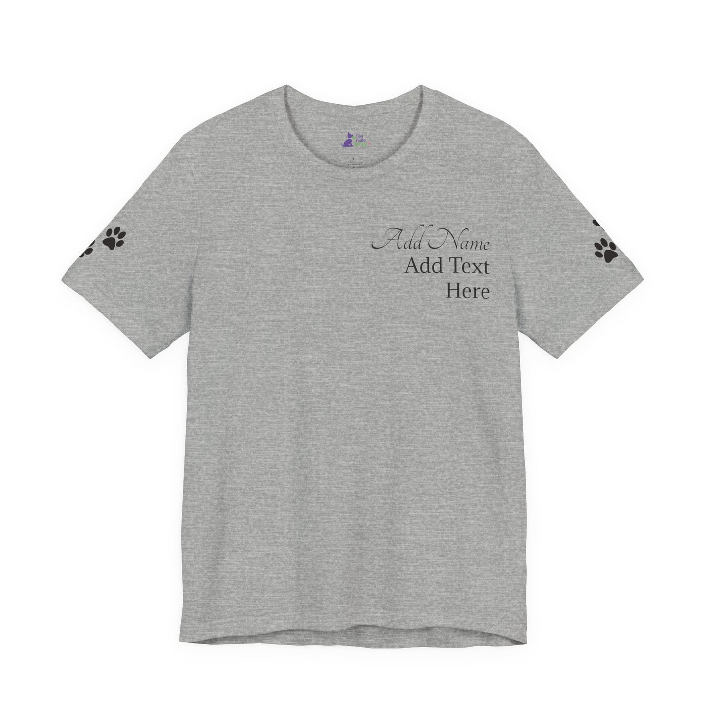 Doggone Lucky Personalized T‑Shirt - Add name and text to front of tee