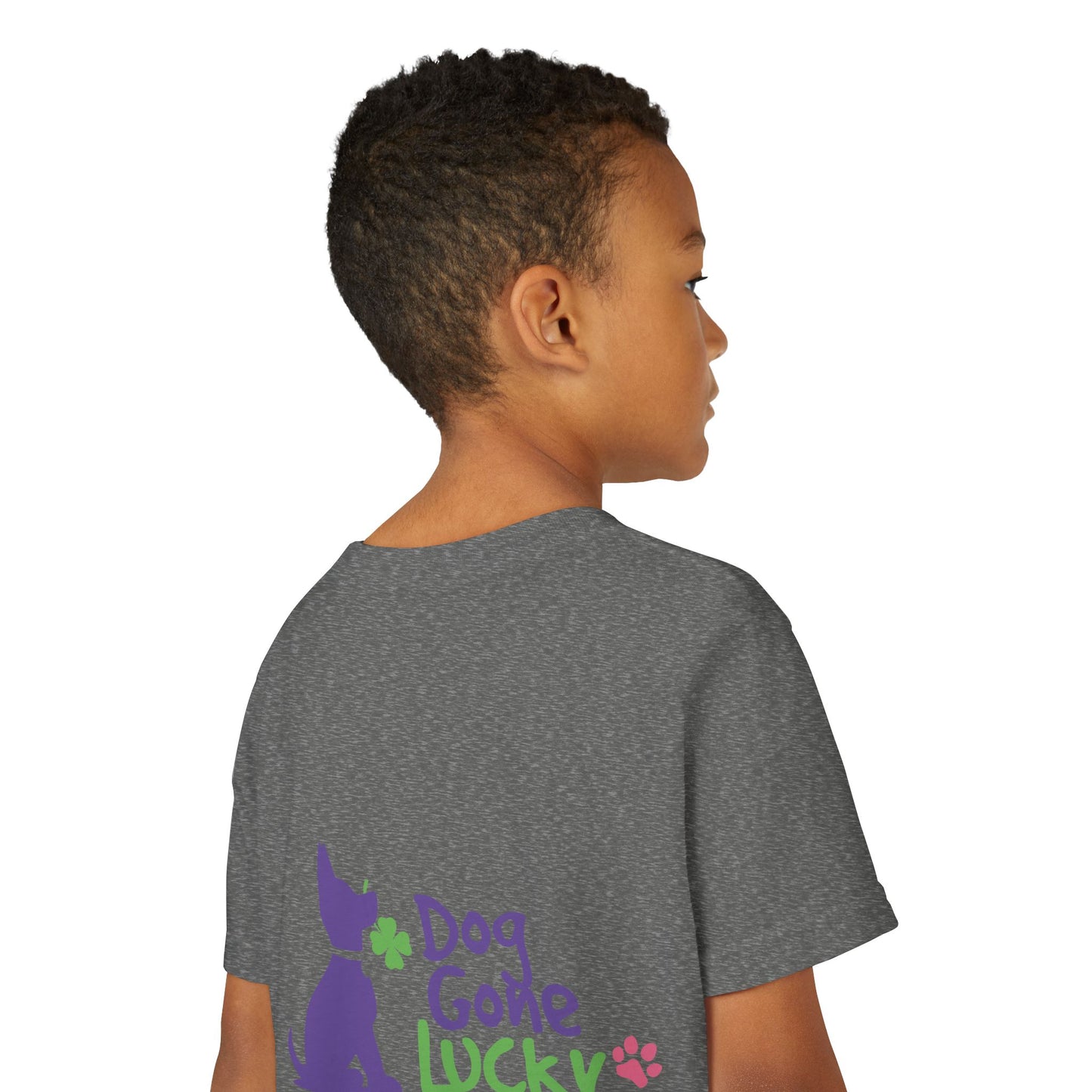 Doggone Lucky Youth Tee - Image on Back
