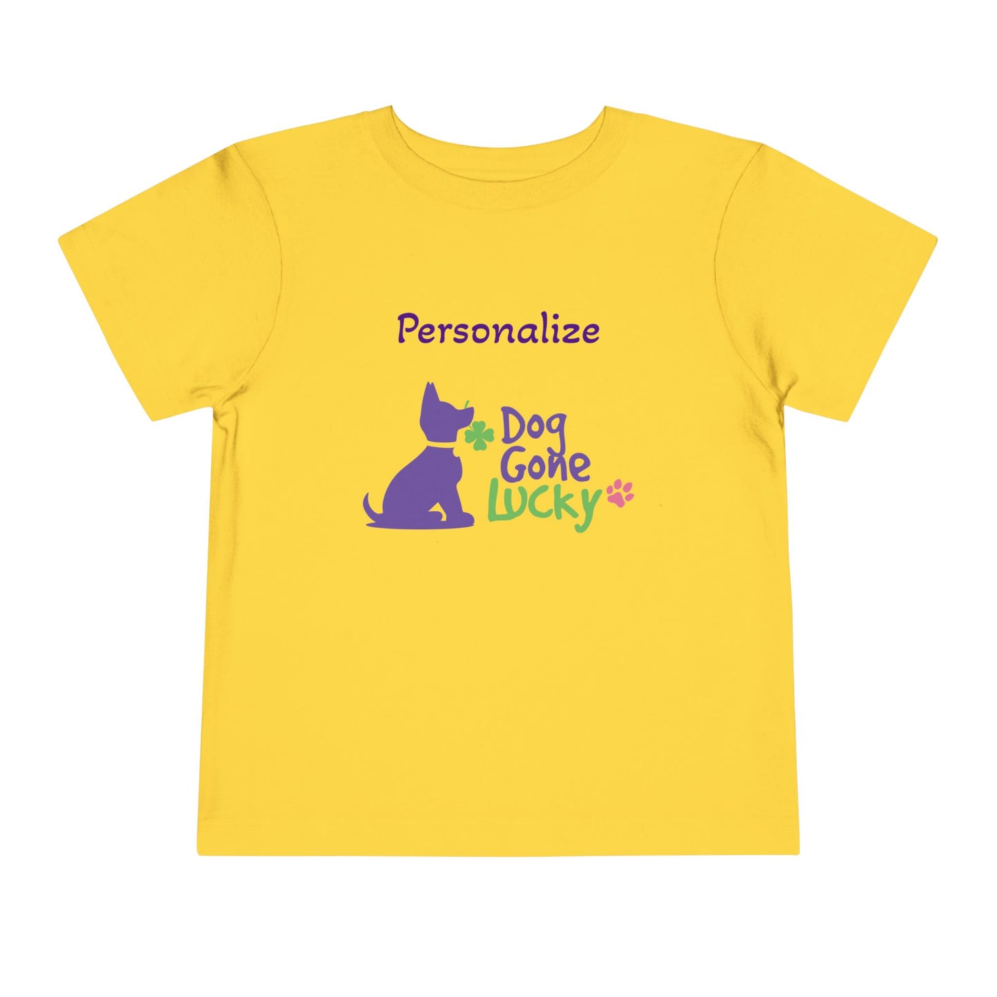 Doggone Lucky Personalized Toddler Tee - Lucky Pup Tee