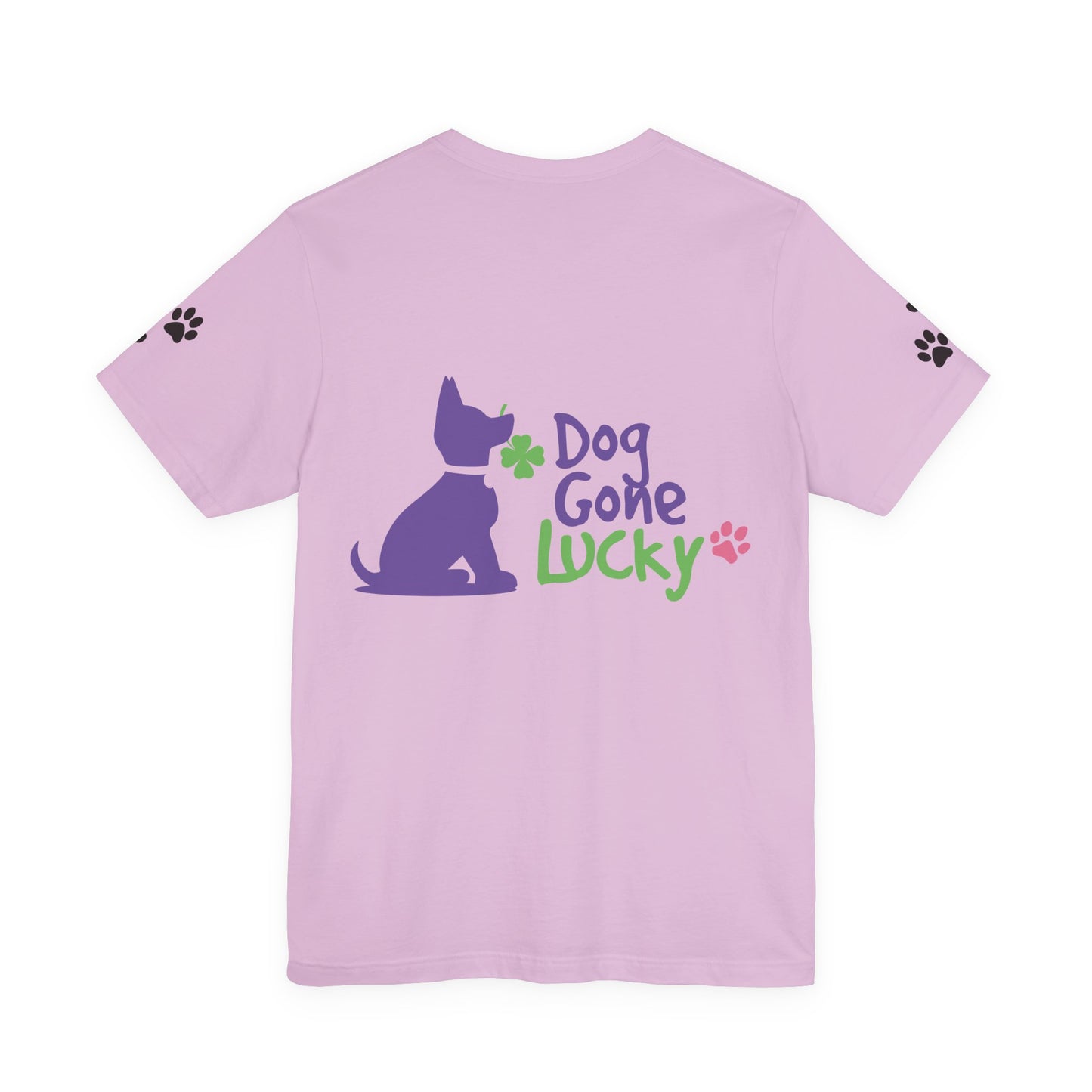 Doggone Lucky Personalized T‑Shirt - Add name and text to front of tee