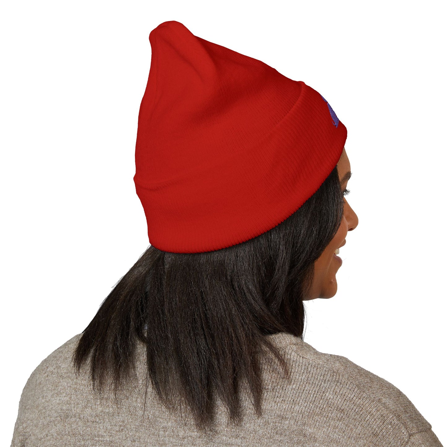 Doggone Lucky Embroidered Beanie