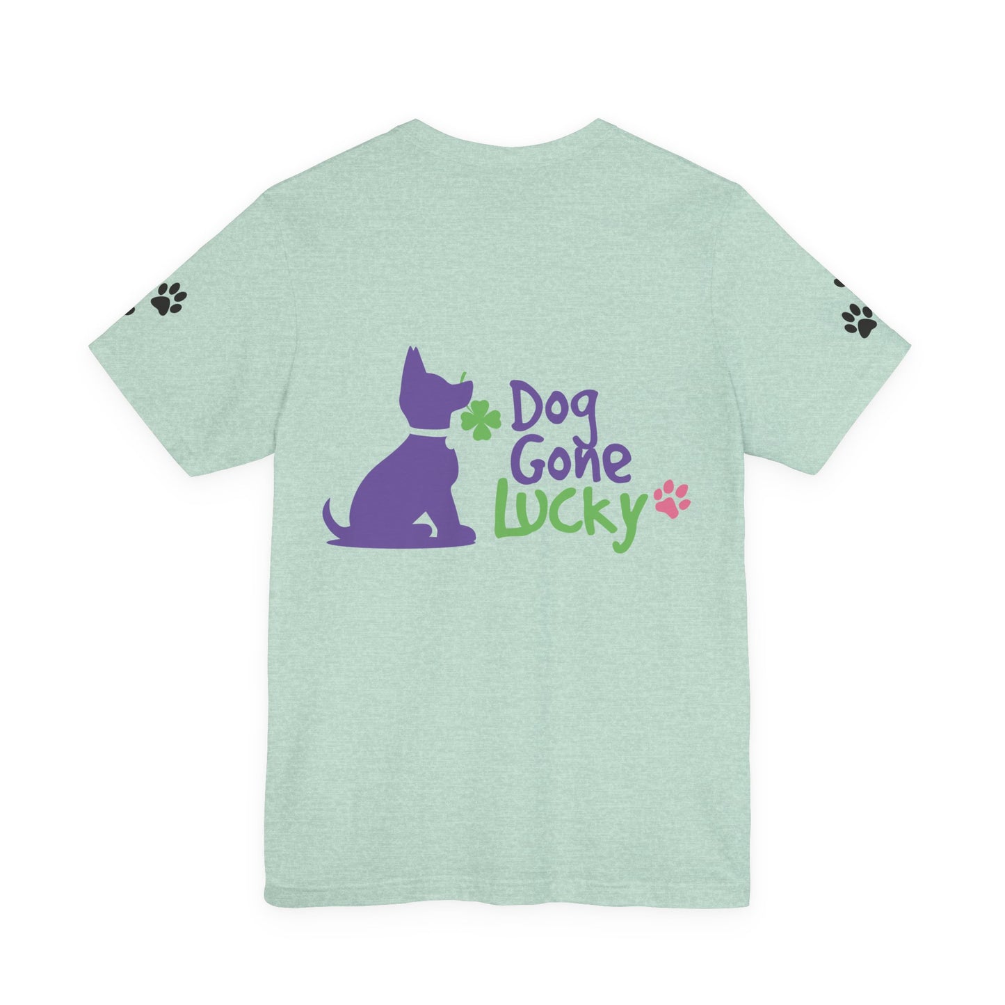 Doggone Lucky Personalized T‑Shirt - Add name and text to front of tee