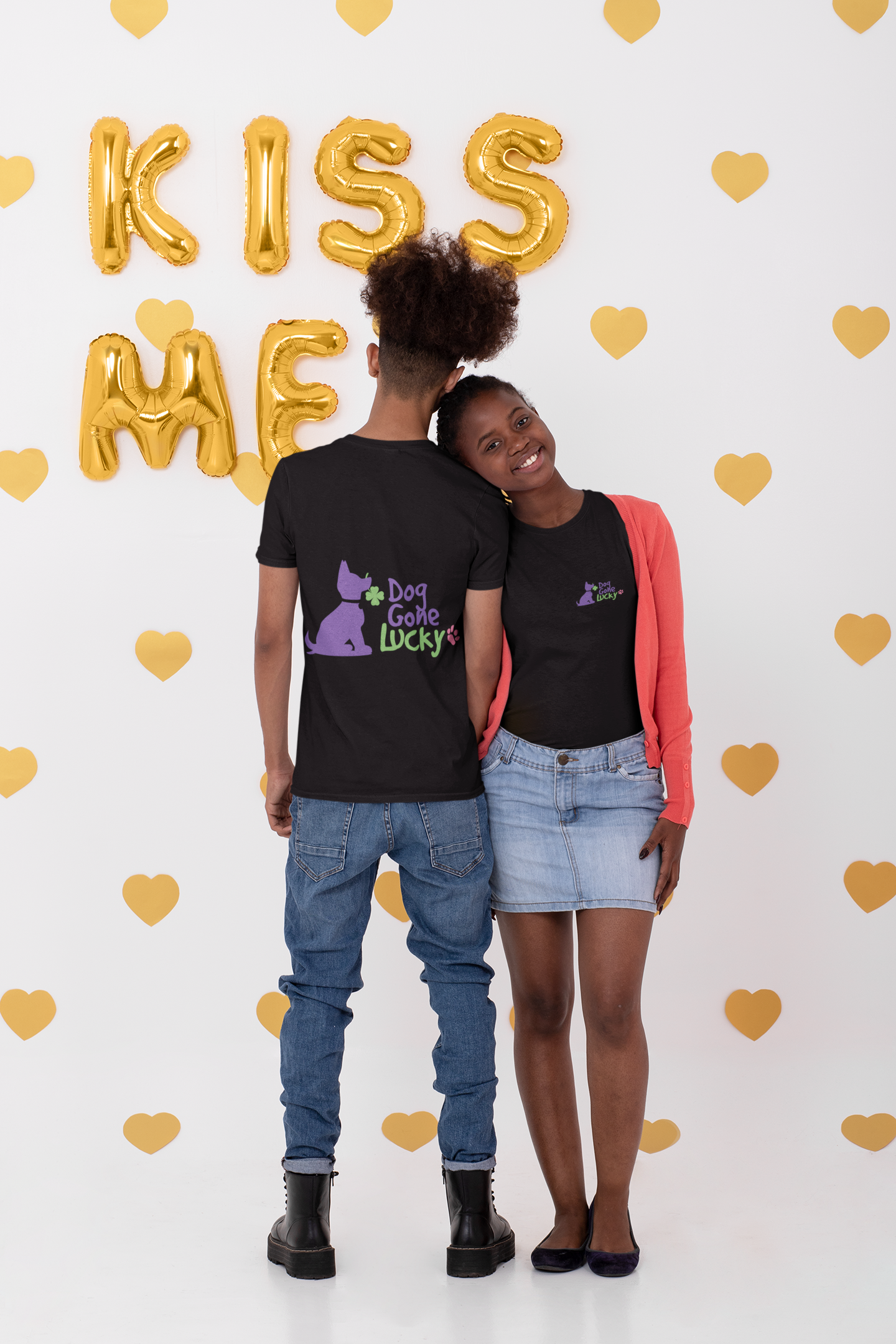 Doggone Lucky Personalized Youth Tee - Personalize neck