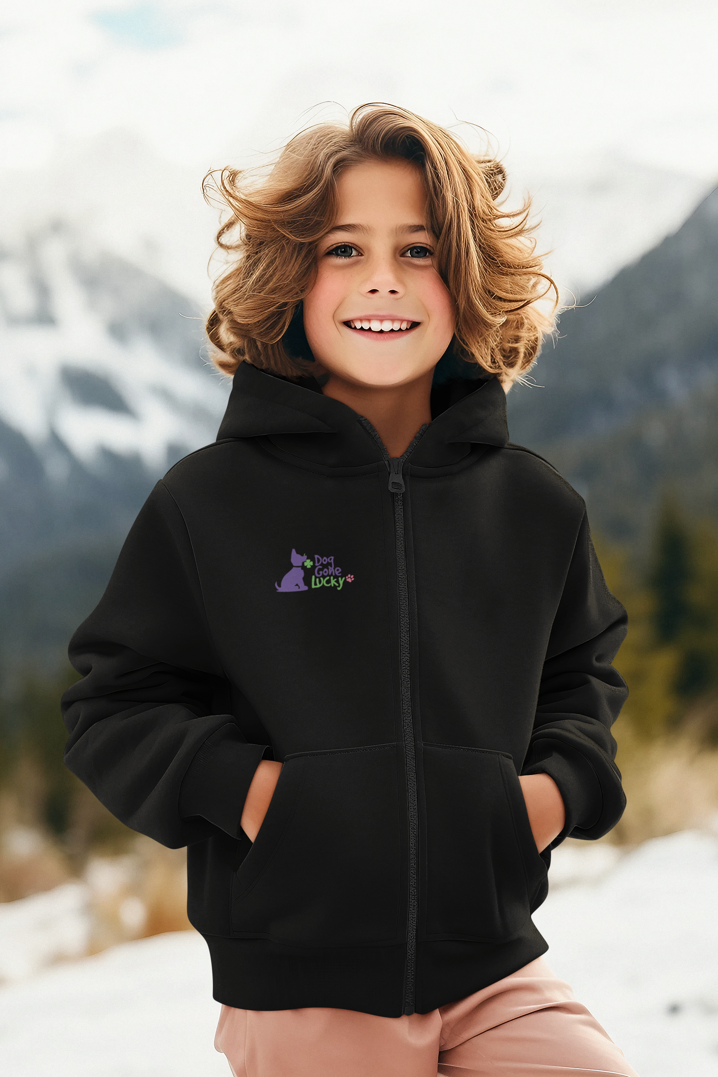 Doggone Lucky Youth Heavy Blend Zipped Hoodie