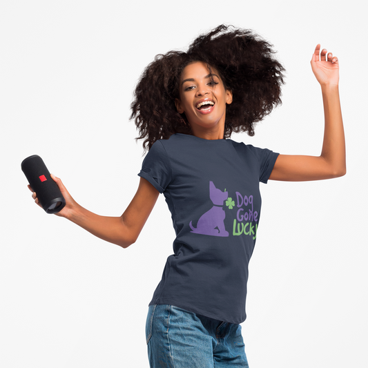 Doggone Lucky Adult Tee - Graphic on front