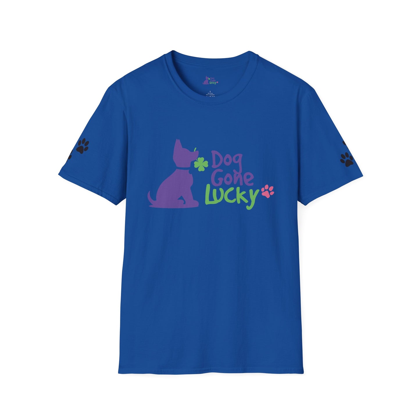 Doggone Lucky Adult Tee - Graphic on front