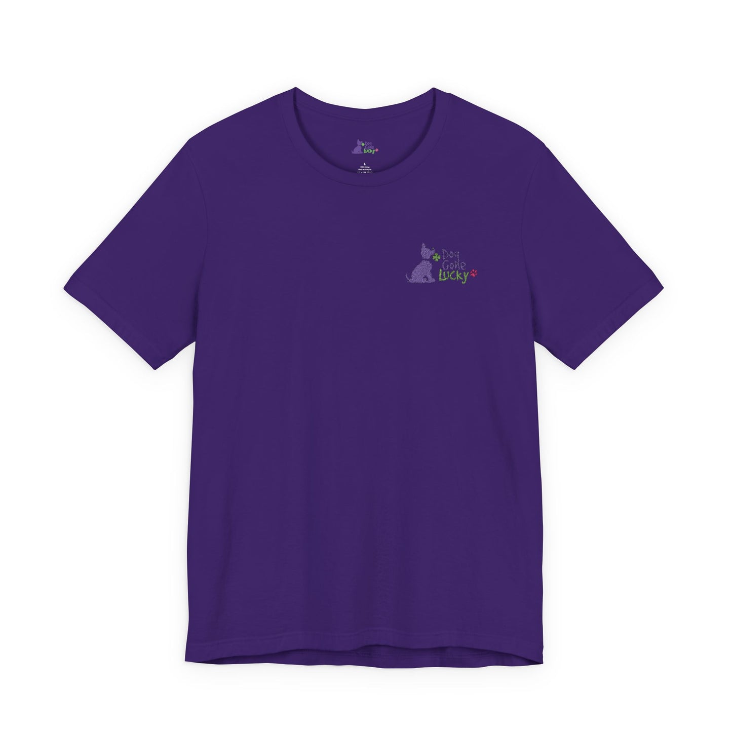 Doggone Lucky Embroidered Adult Tee