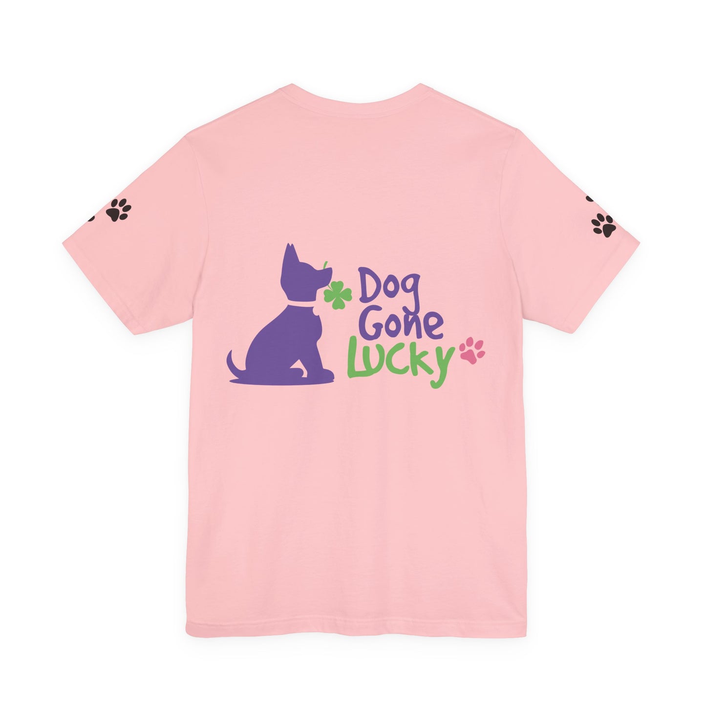 Doggone Lucky Personalized T‑Shirt - Add name and text to front of tee