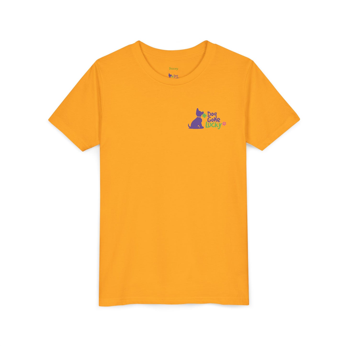 Doggone Lucky Personalized Youth Tee - Personalize neck