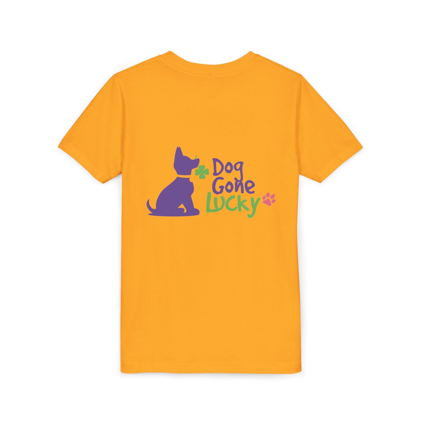 Doggone Lucky Personalized Youth Tee - Personalize neck