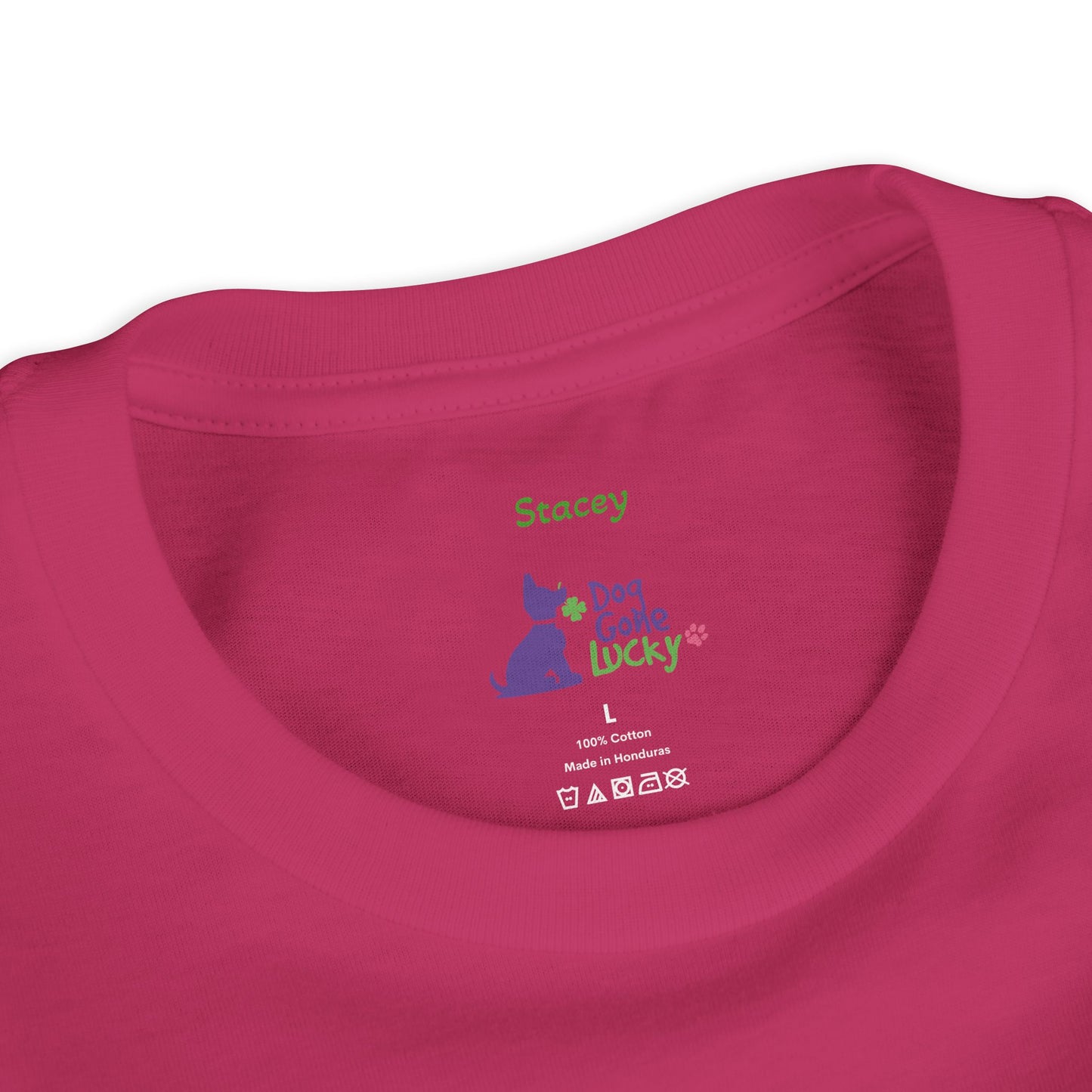 Doggone Lucky Personalized Youth Tee - Personalize neck