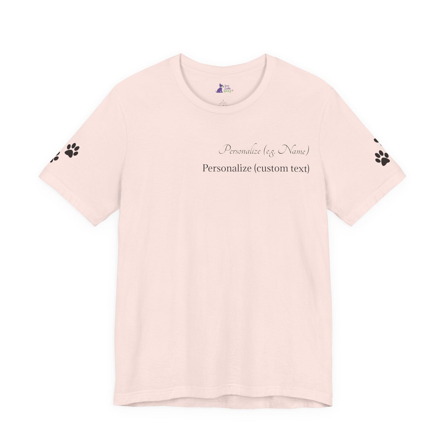 Doggone Lucky Personalized T‑Shirt - Two personalized text areas