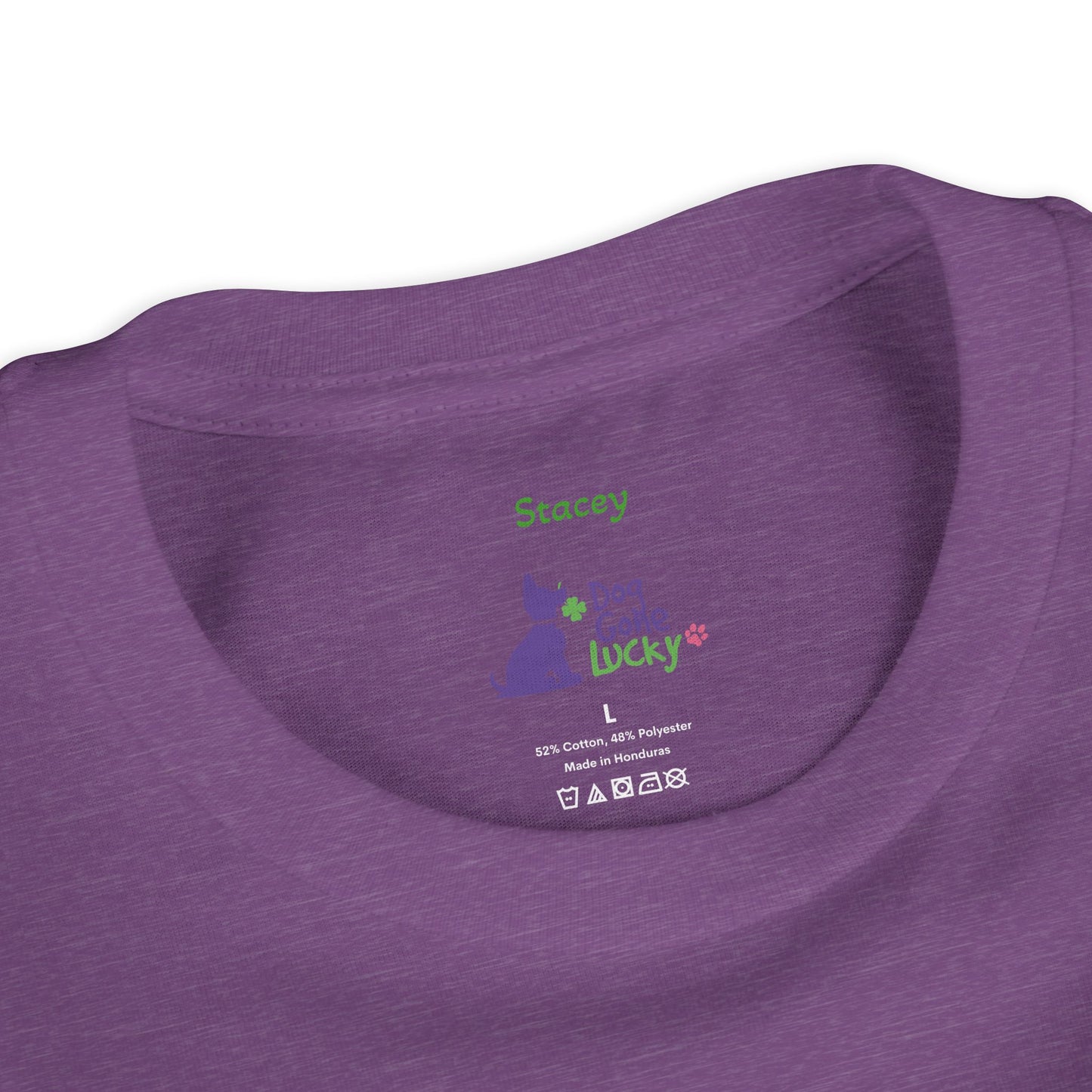 Doggone Lucky Personalized Youth Tee - Personalize neck