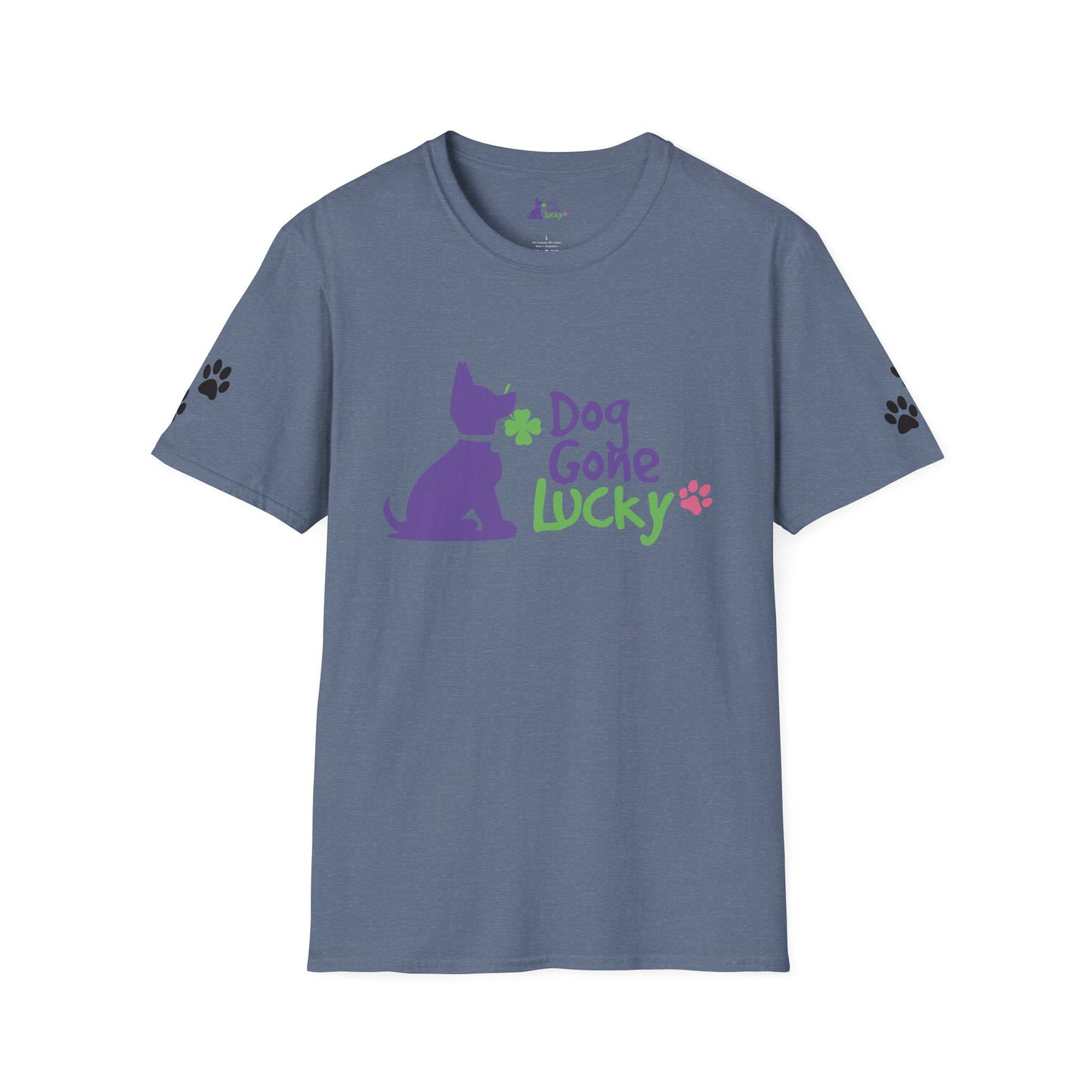 Doggone Lucky Adult Tee - Graphic on front