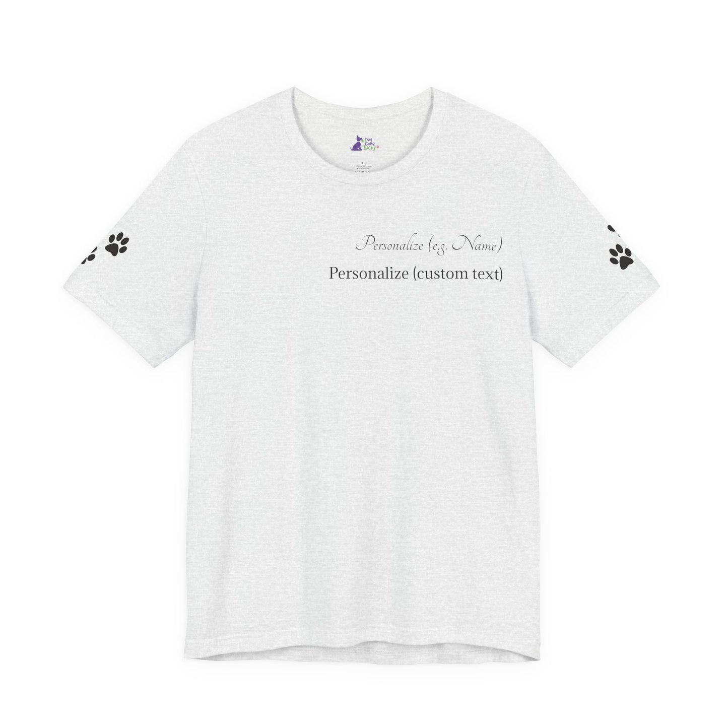Doggone Lucky Personalized T‑Shirt - Two personalized text areas