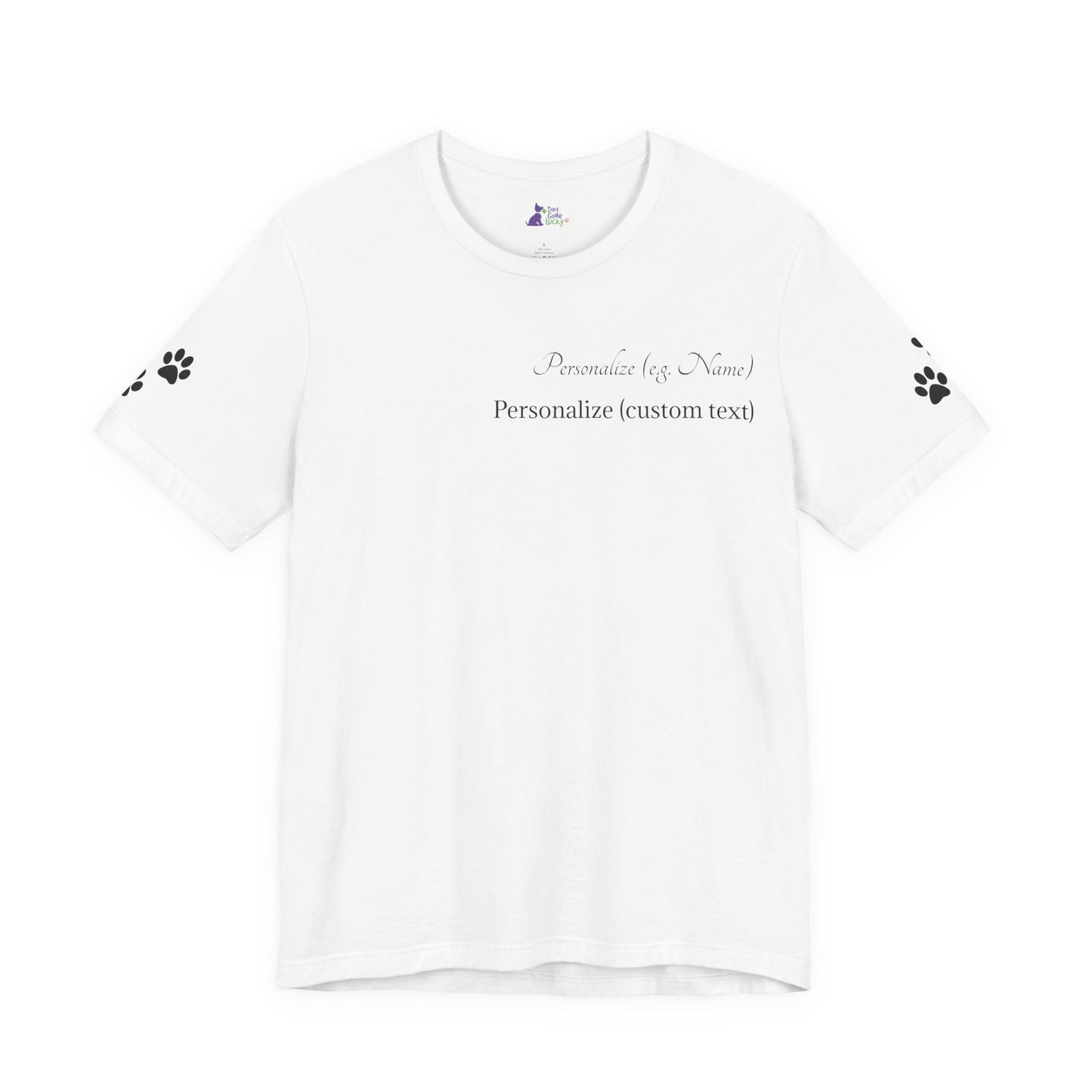 Doggone Lucky Personalized T‑Shirt - Two personalized text areas
