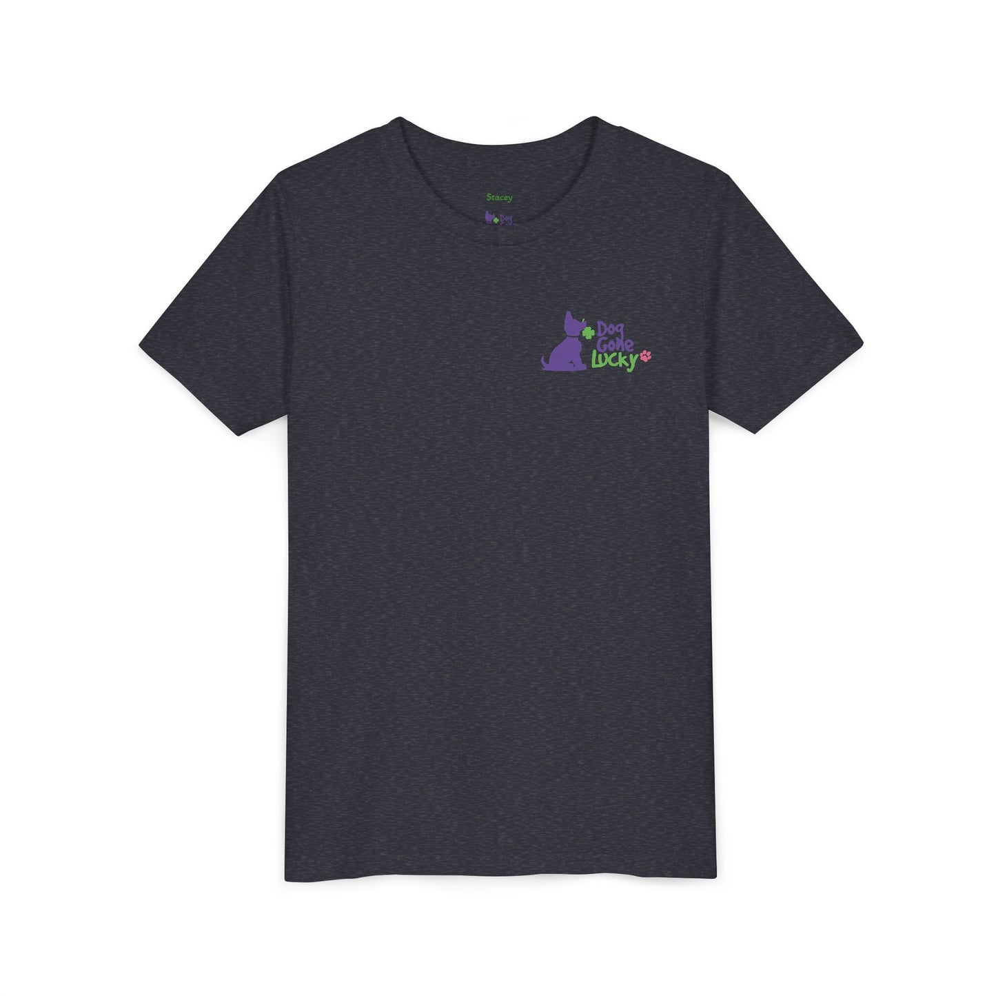 Doggone Lucky Personalized Youth Tee - Personalize neck