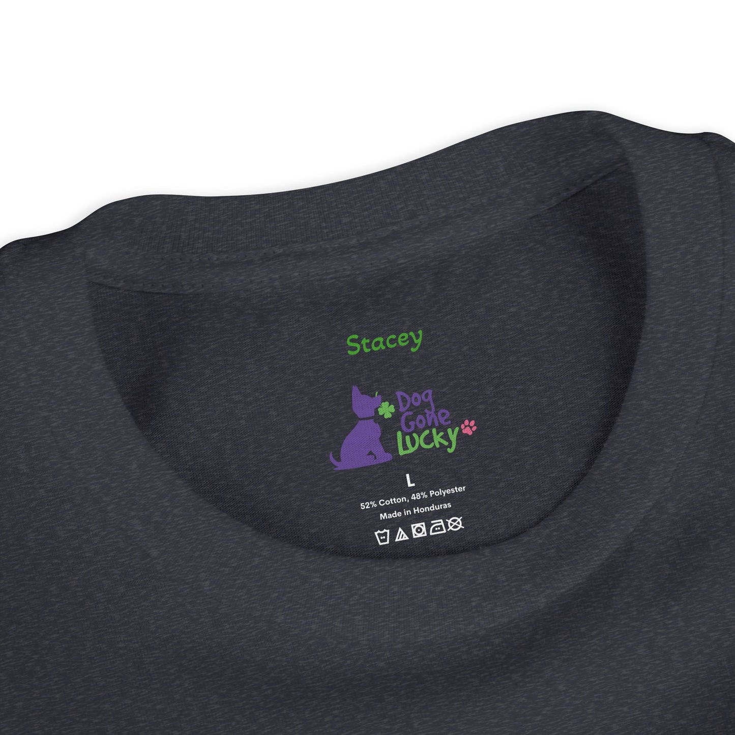 Doggone Lucky Personalized Youth Tee - Personalize neck