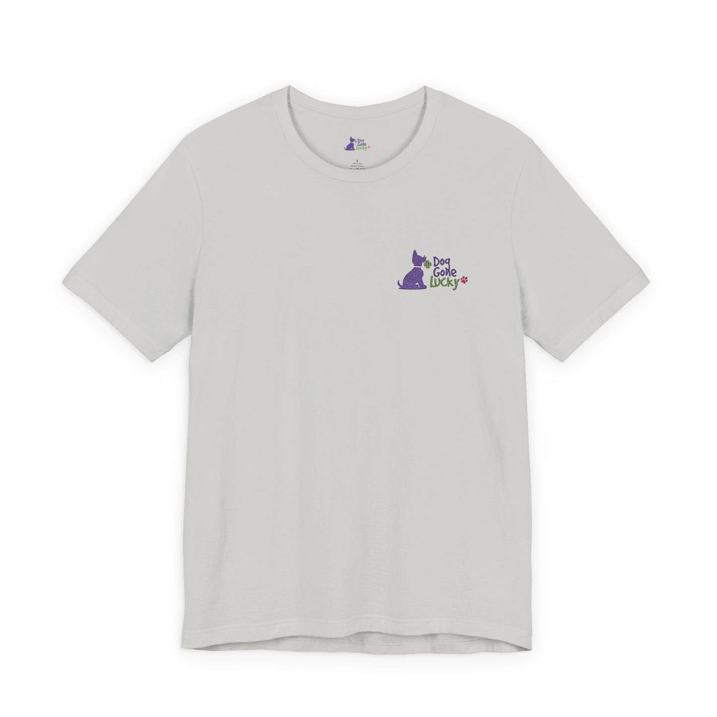 Doggone Lucky Embroidered Adult Tee