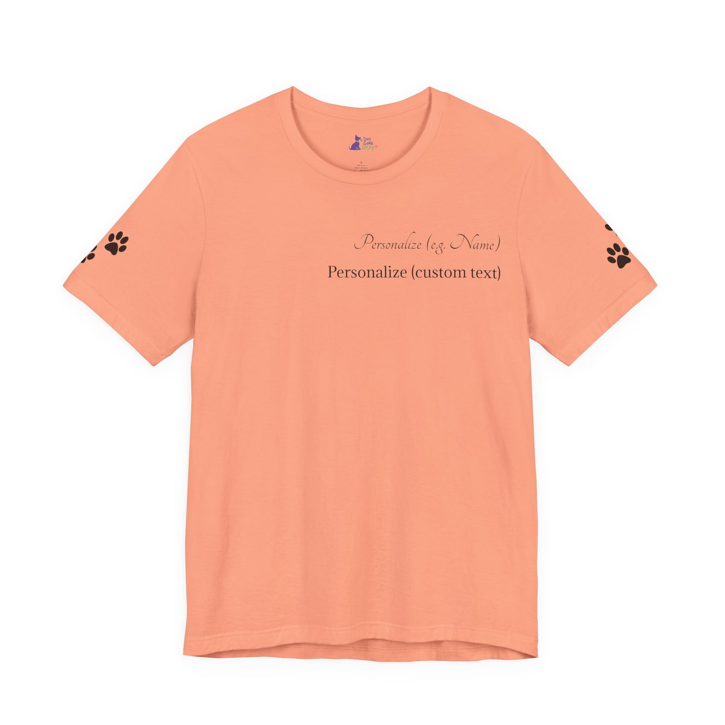 Doggone Lucky Personalized T‑Shirt - Two personalized text areas