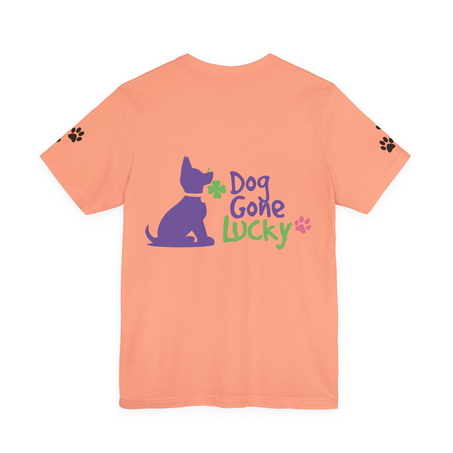 Doggone Lucky Personalized T‑Shirt - Add name and text to front of tee