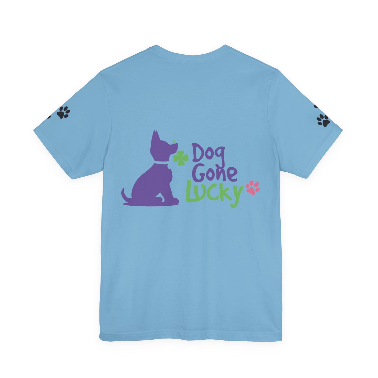 Doggone Lucky Personalized T‑Shirt - Add name and text to front of tee