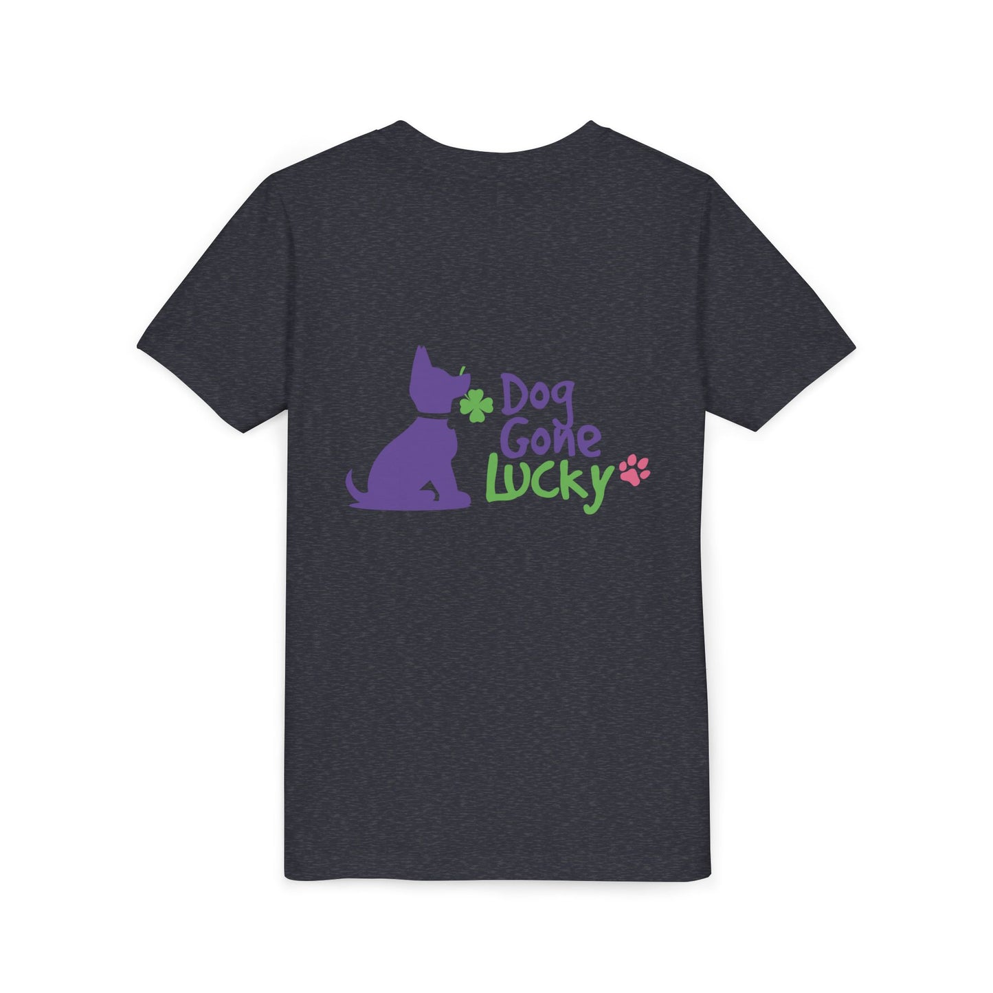 Doggone Lucky Personalized Youth Tee - Personalize neck