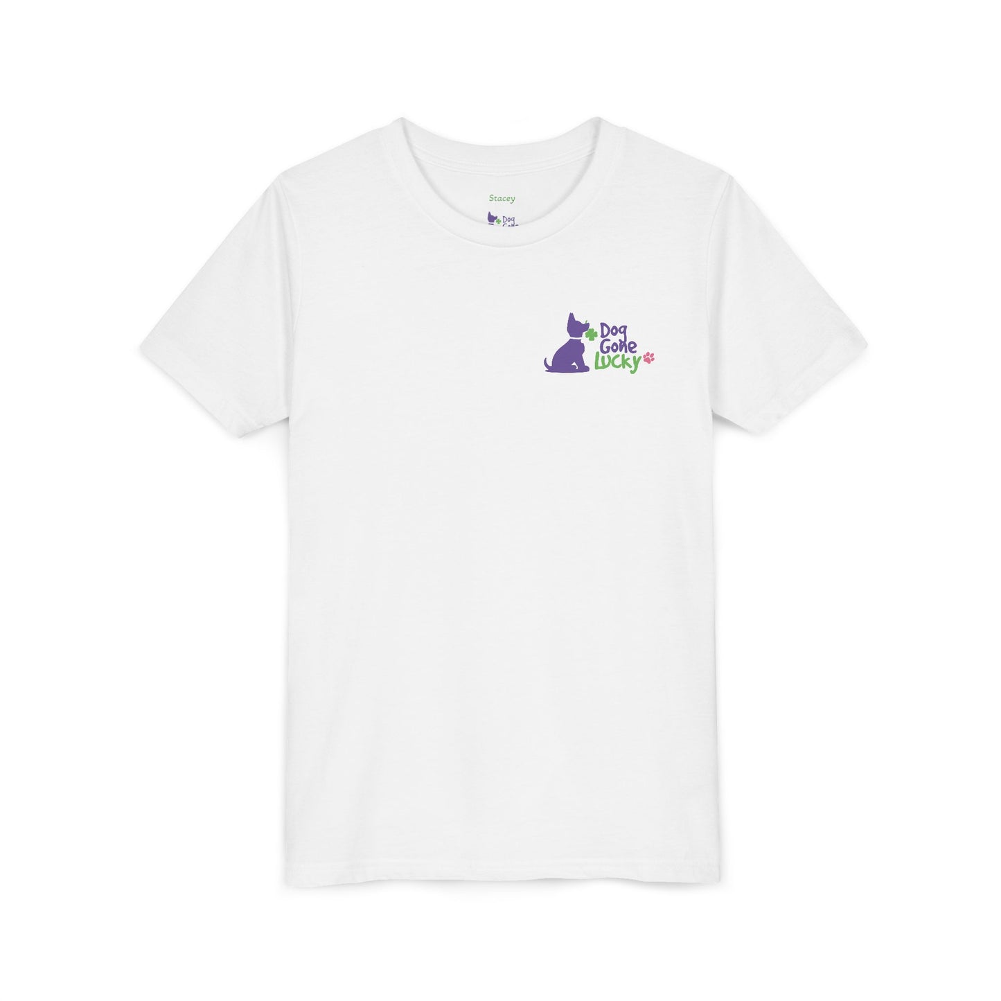 Doggone Lucky Personalized Youth Tee - Personalize neck