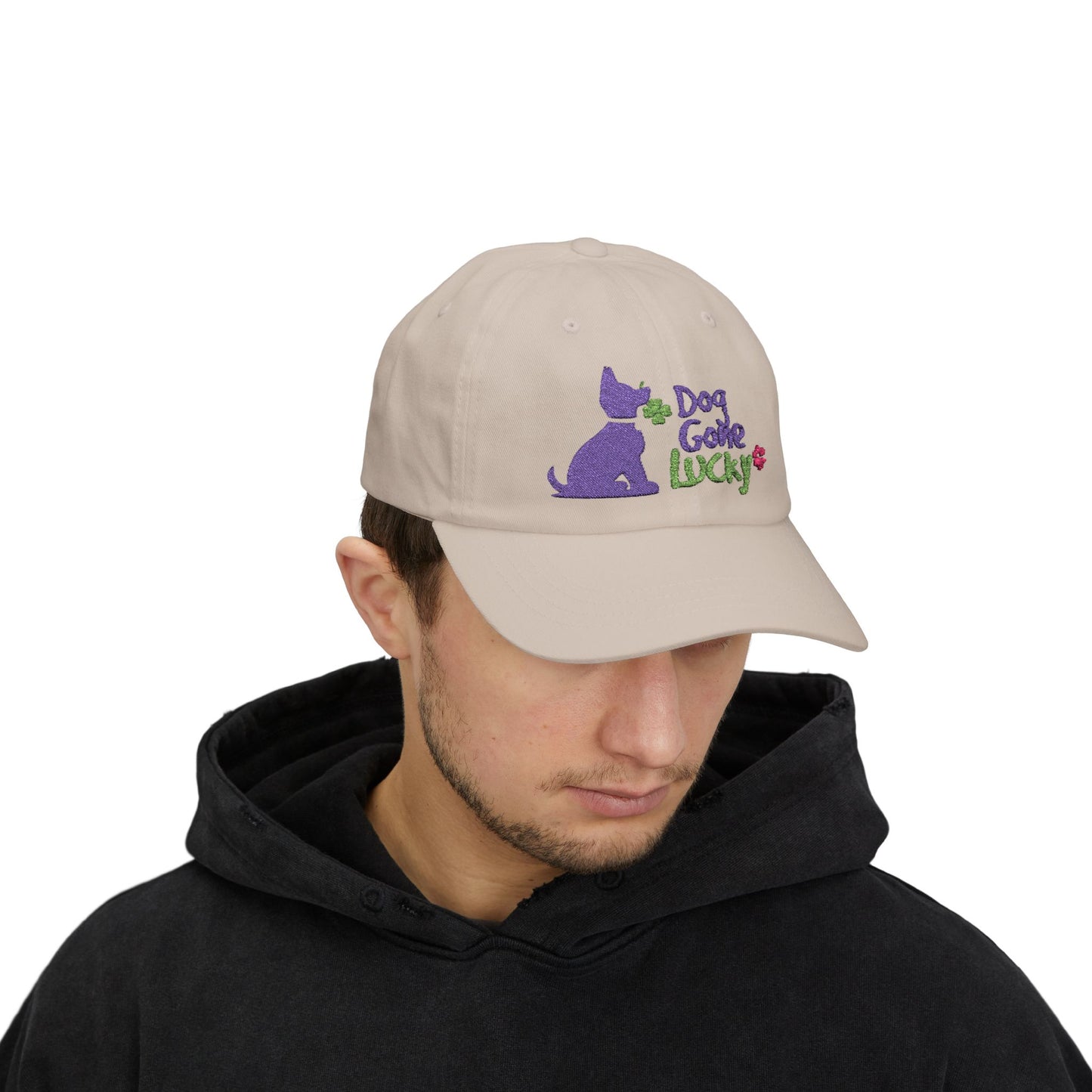 Doggone Lucky Personalized Embroidered Dad Cap