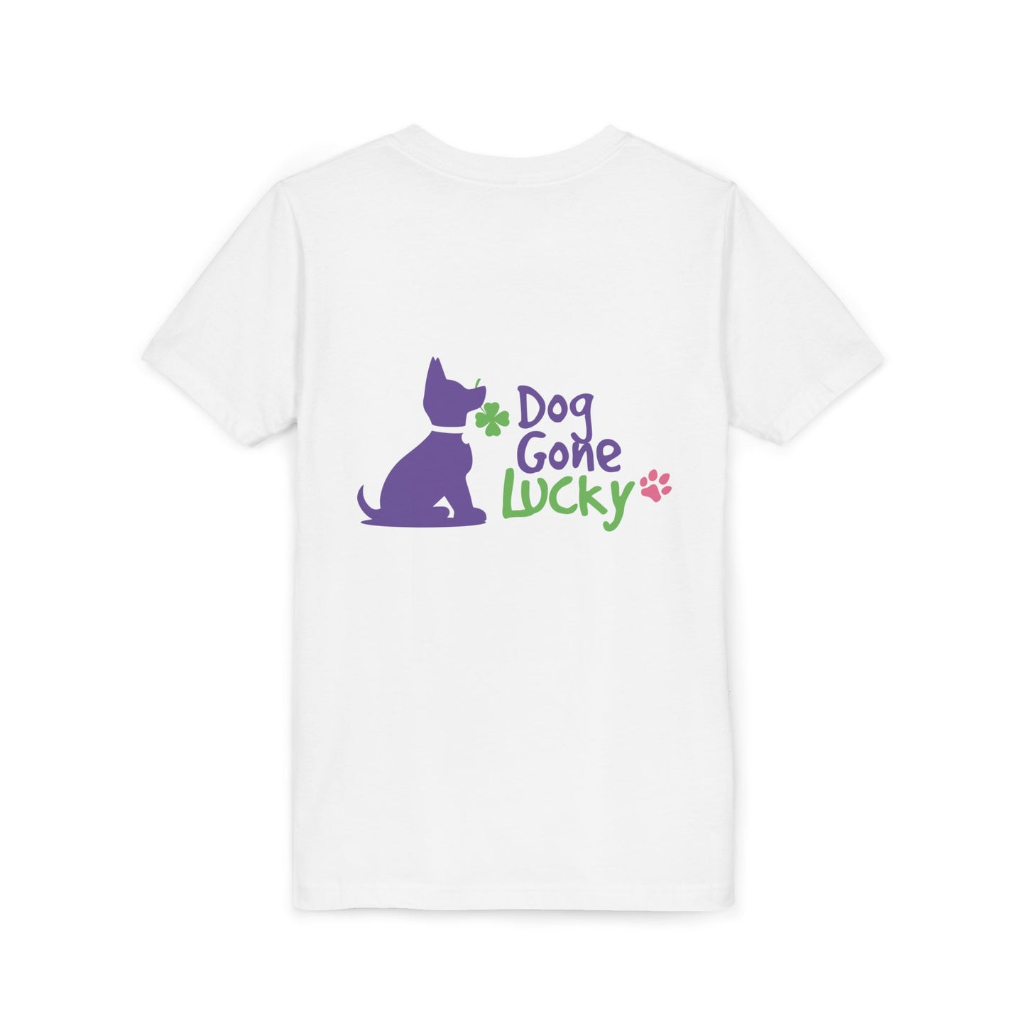 Doggone Lucky Personalized Youth Tee - Personalize neck