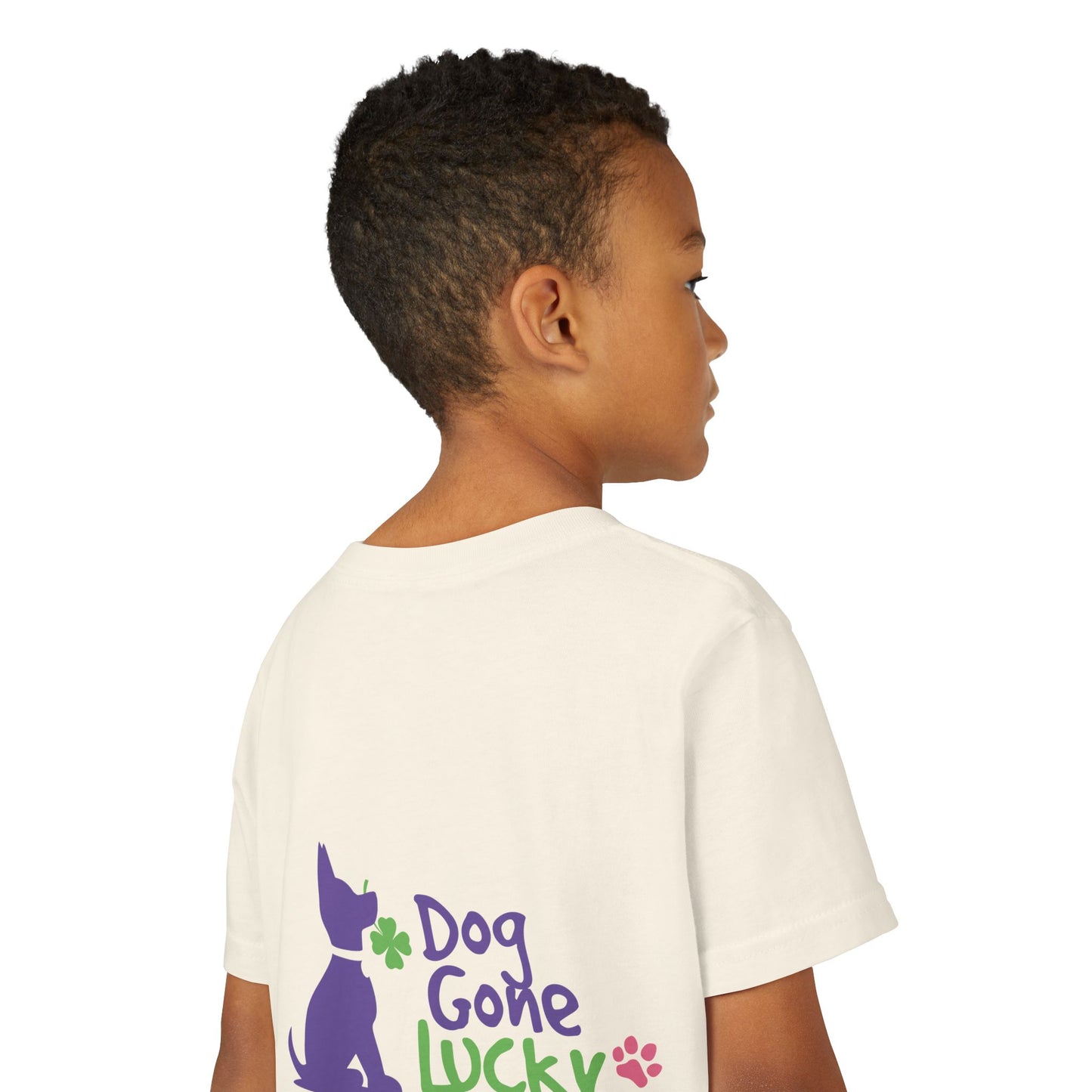 Doggone Lucky Youth Tee - Image on Back